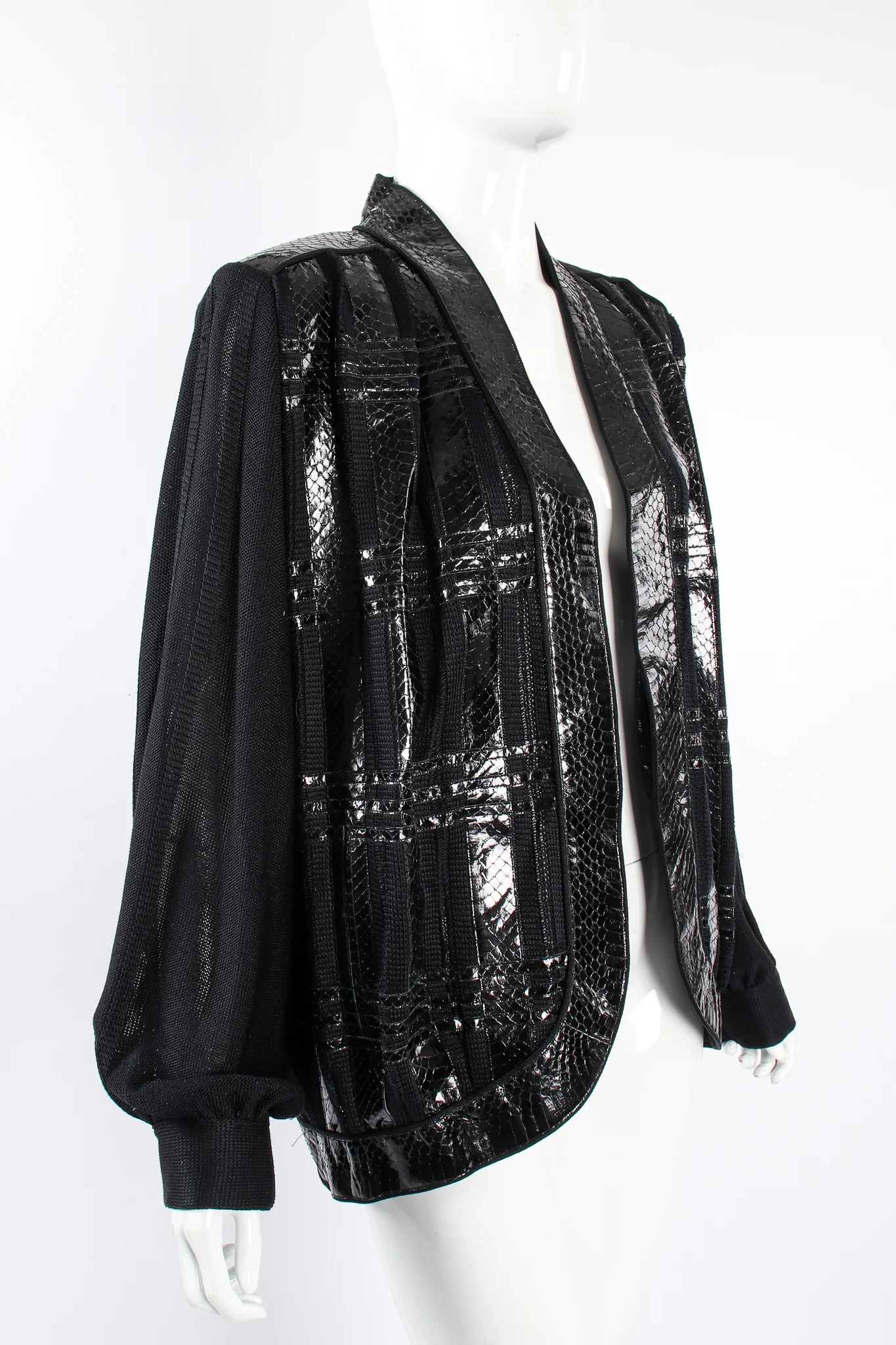 Plaid Snake Batwing Jacket - Image 2