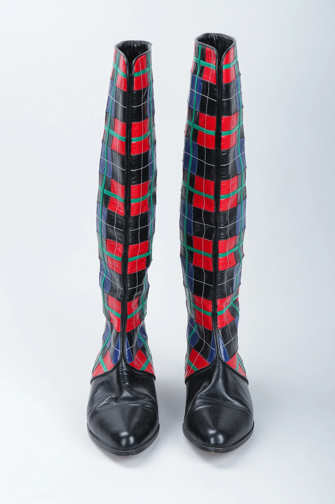 Plaid Spat Boots - Image 3