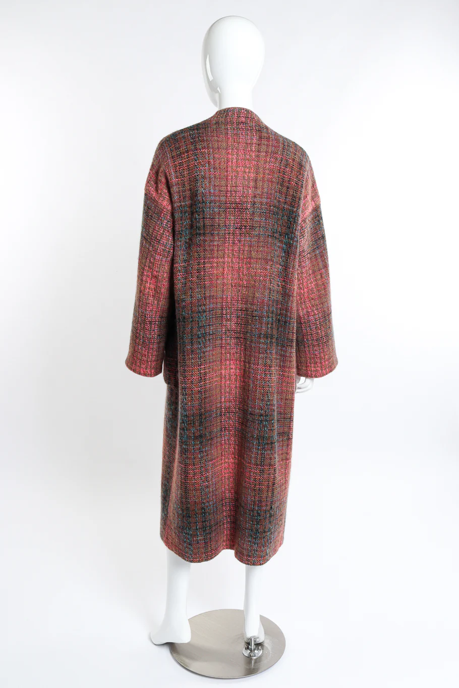 Plaid Striped Knit Duster - Image 3
