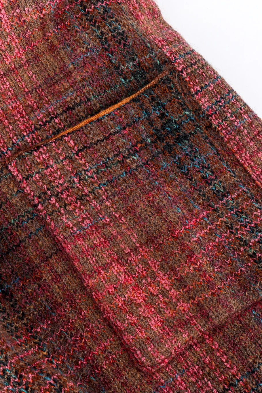 Plaid Striped Knit Duster - Image 6