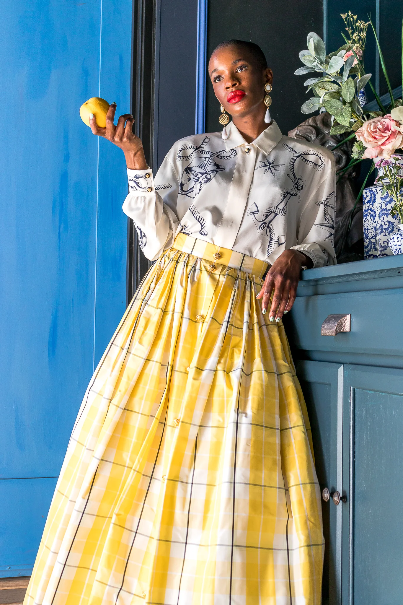 Plaid Taffeta Ball Skirt - Image 5