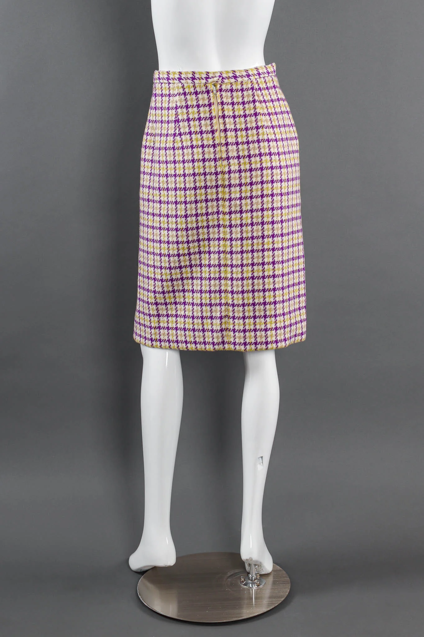 Plaid Tartan Vest Duster & Skirt Set - Image 10