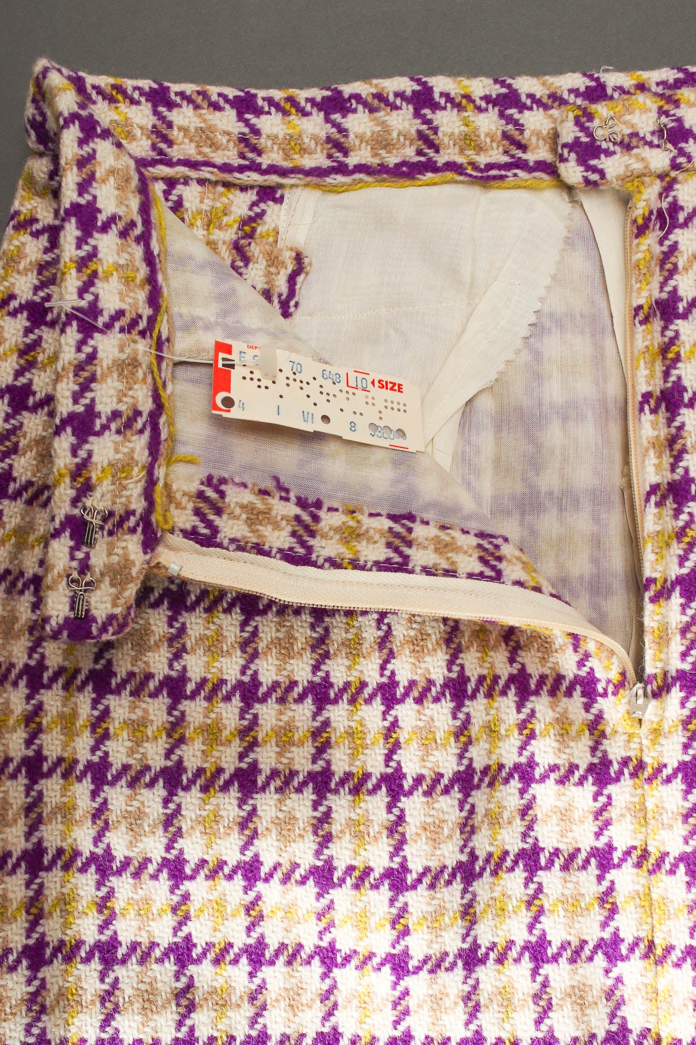 Plaid Tartan Vest Duster & Skirt Set - Image 14