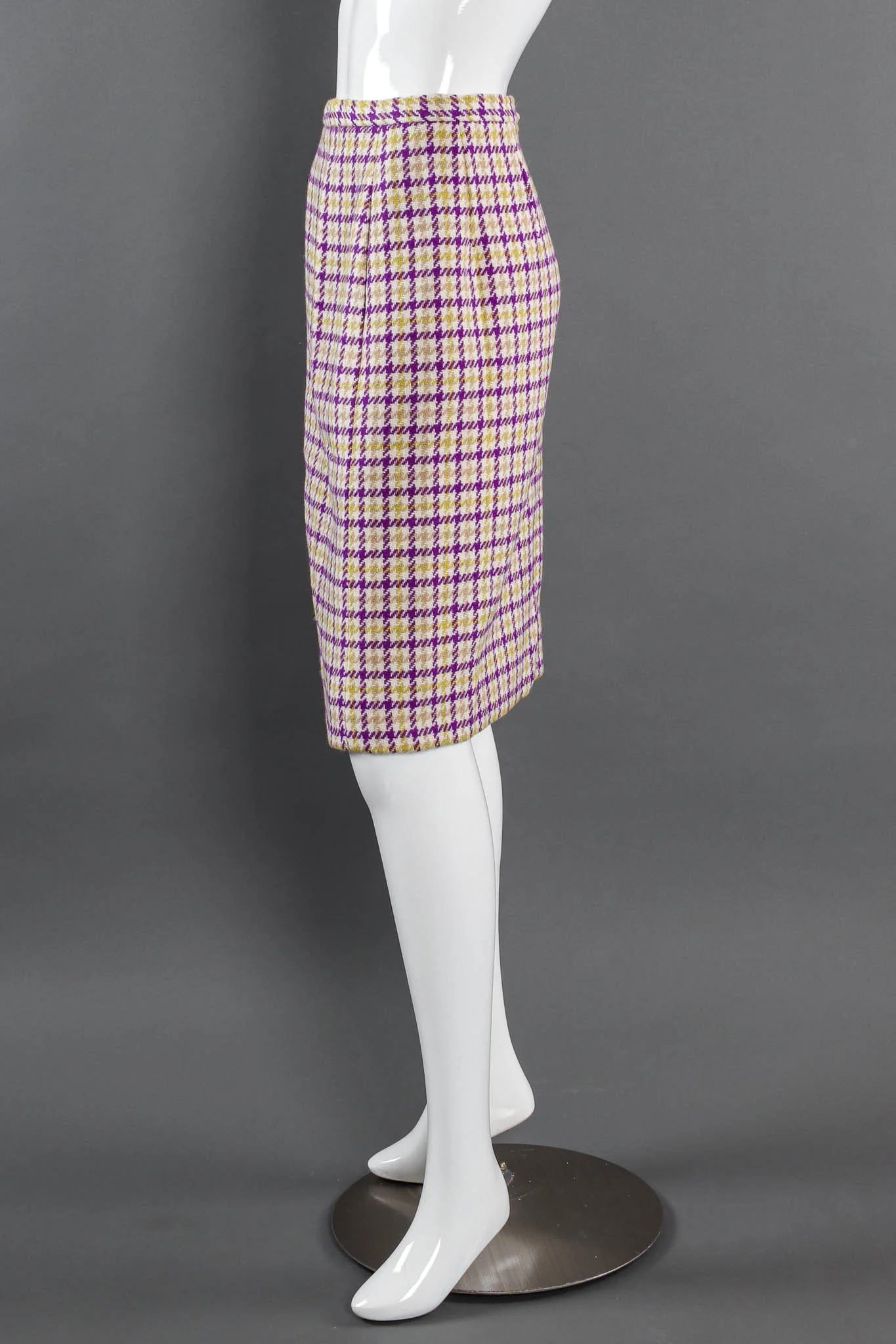 Plaid Tartan Vest Duster & Skirt Set - Image 9