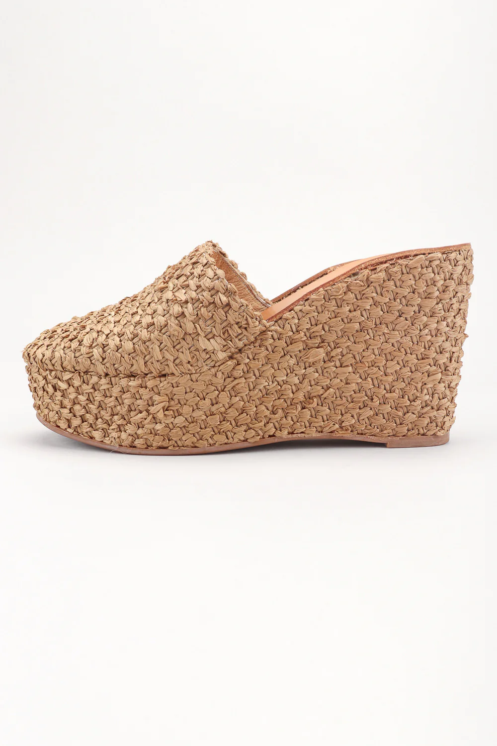 Platform Raffia Clogs - Image 3