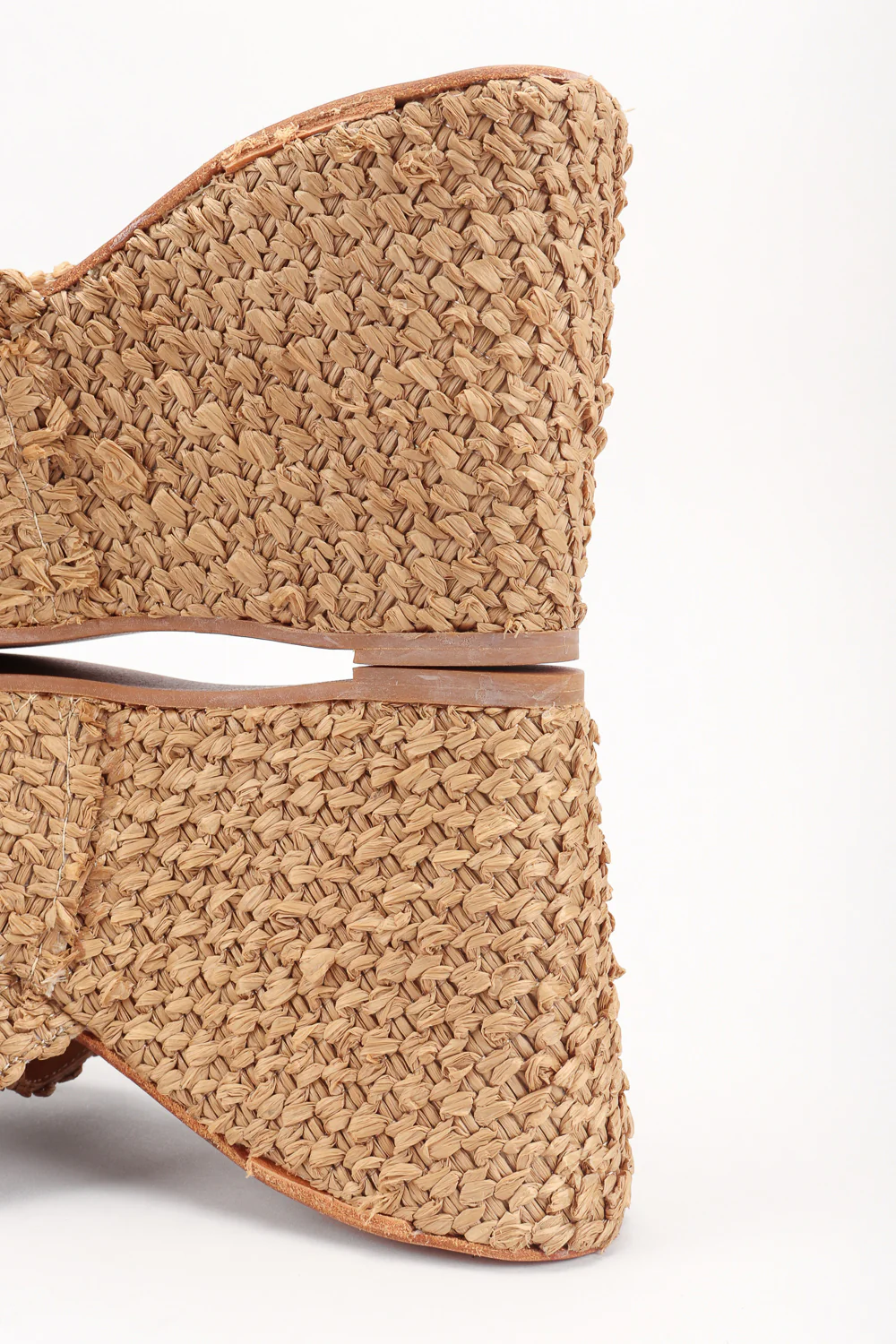 Platform Raffia Clogs - Image 7