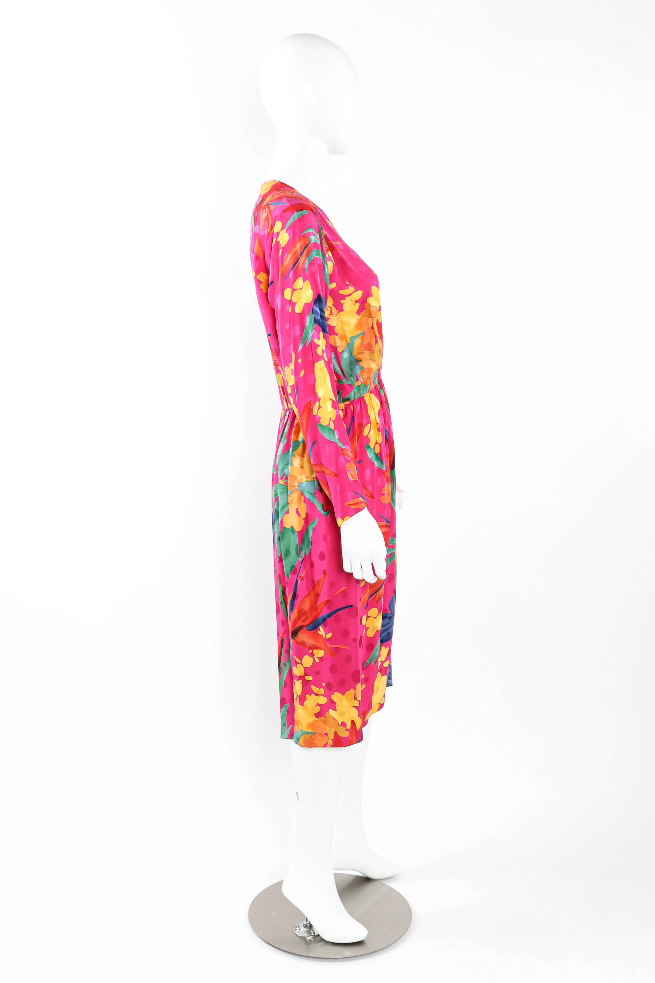 Pleasant Floral Wrap Dress - Image 4