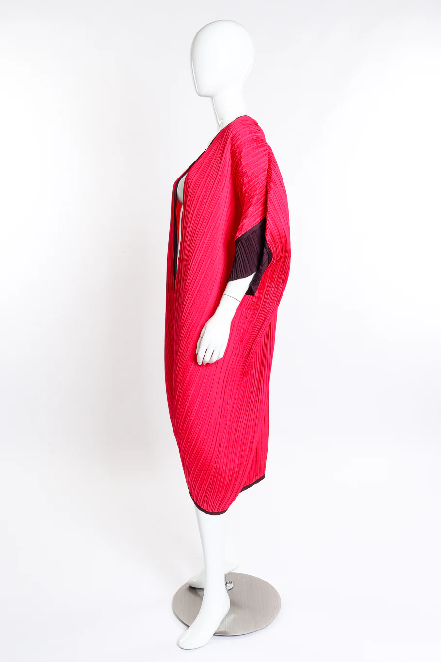 Pleated 3/4 Sleeve Duster - Image 2
