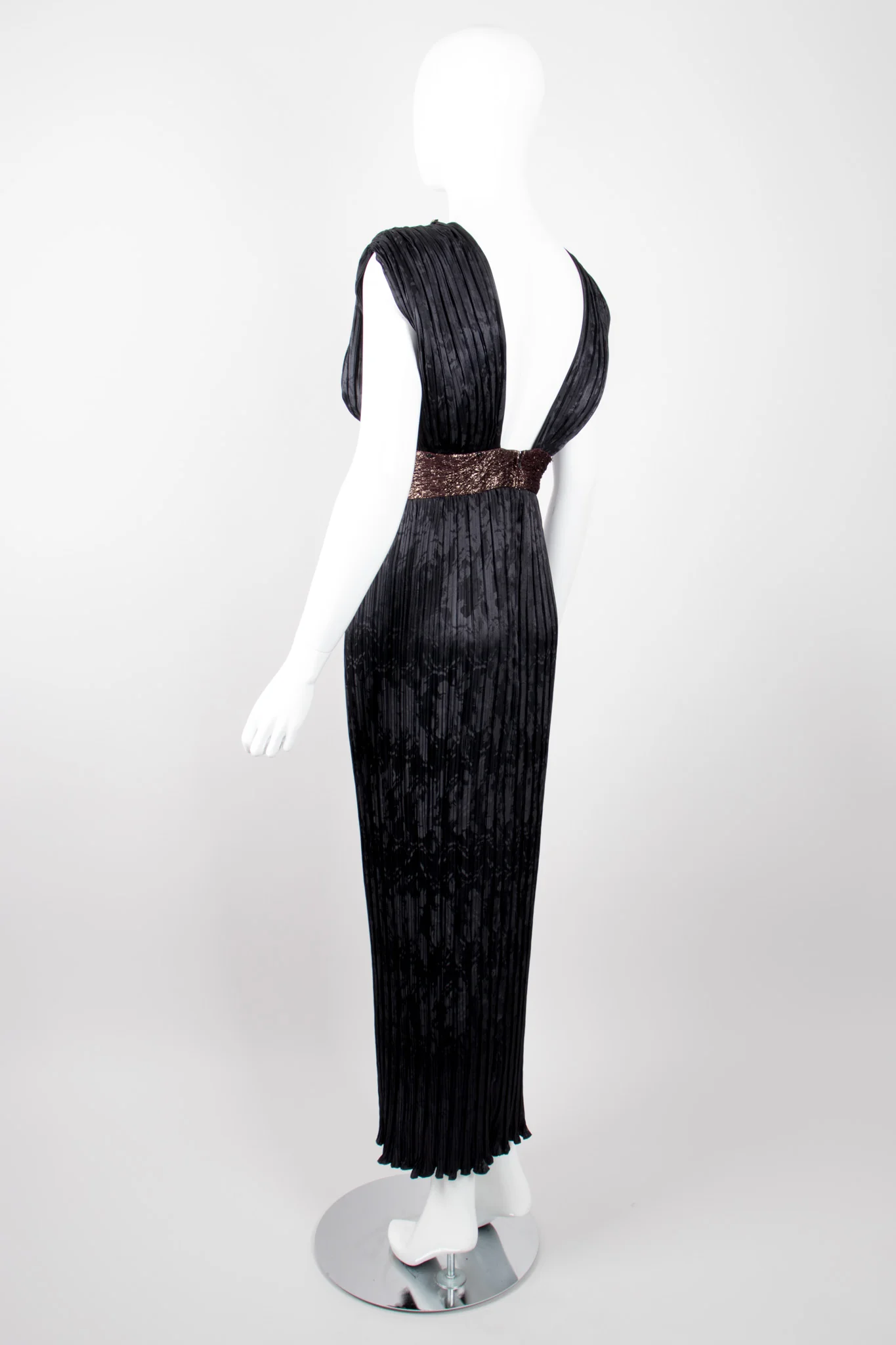Pleated Art Deco Dress - Image 4