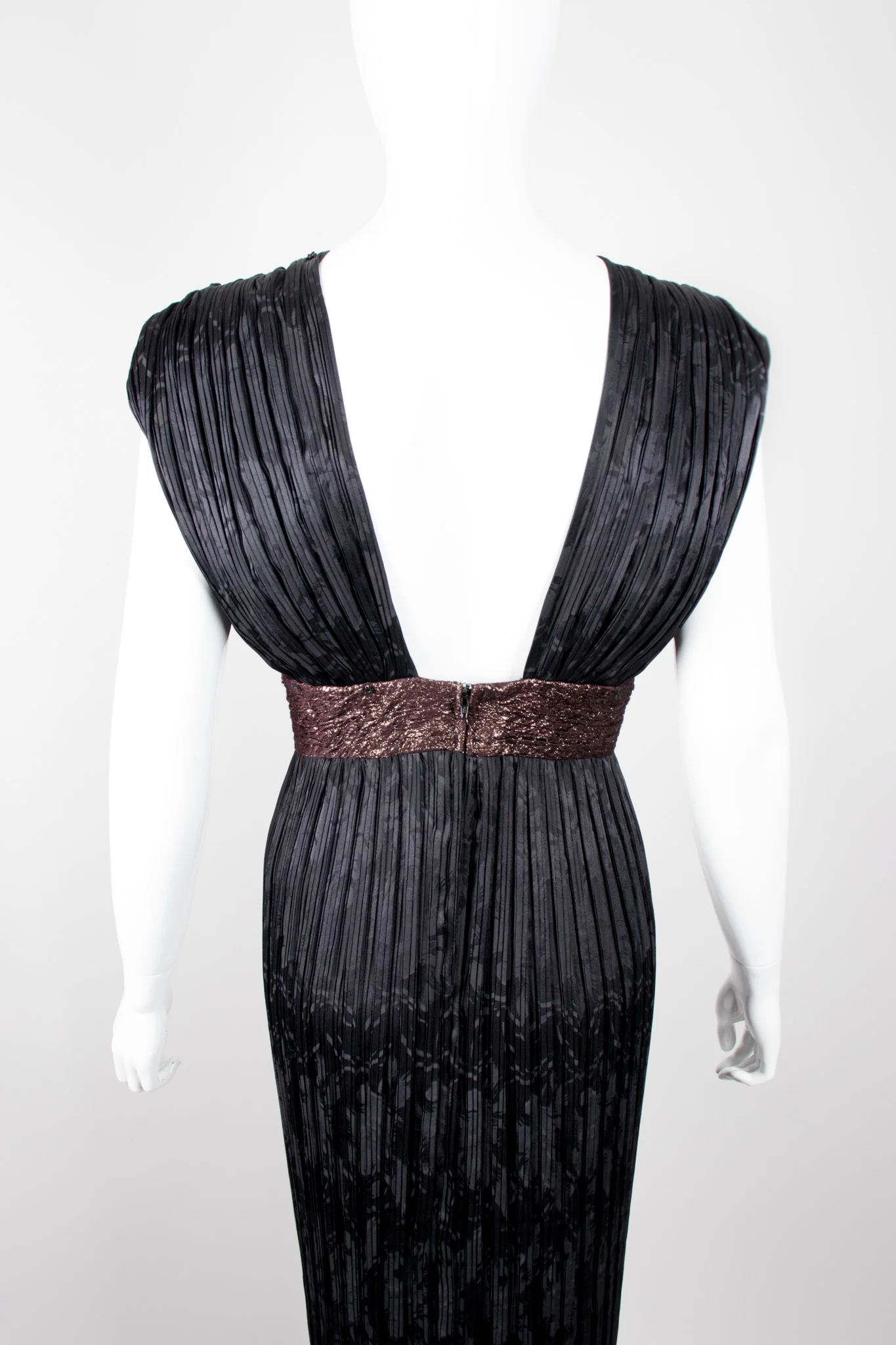 Pleated Art Deco Dress - Image 6