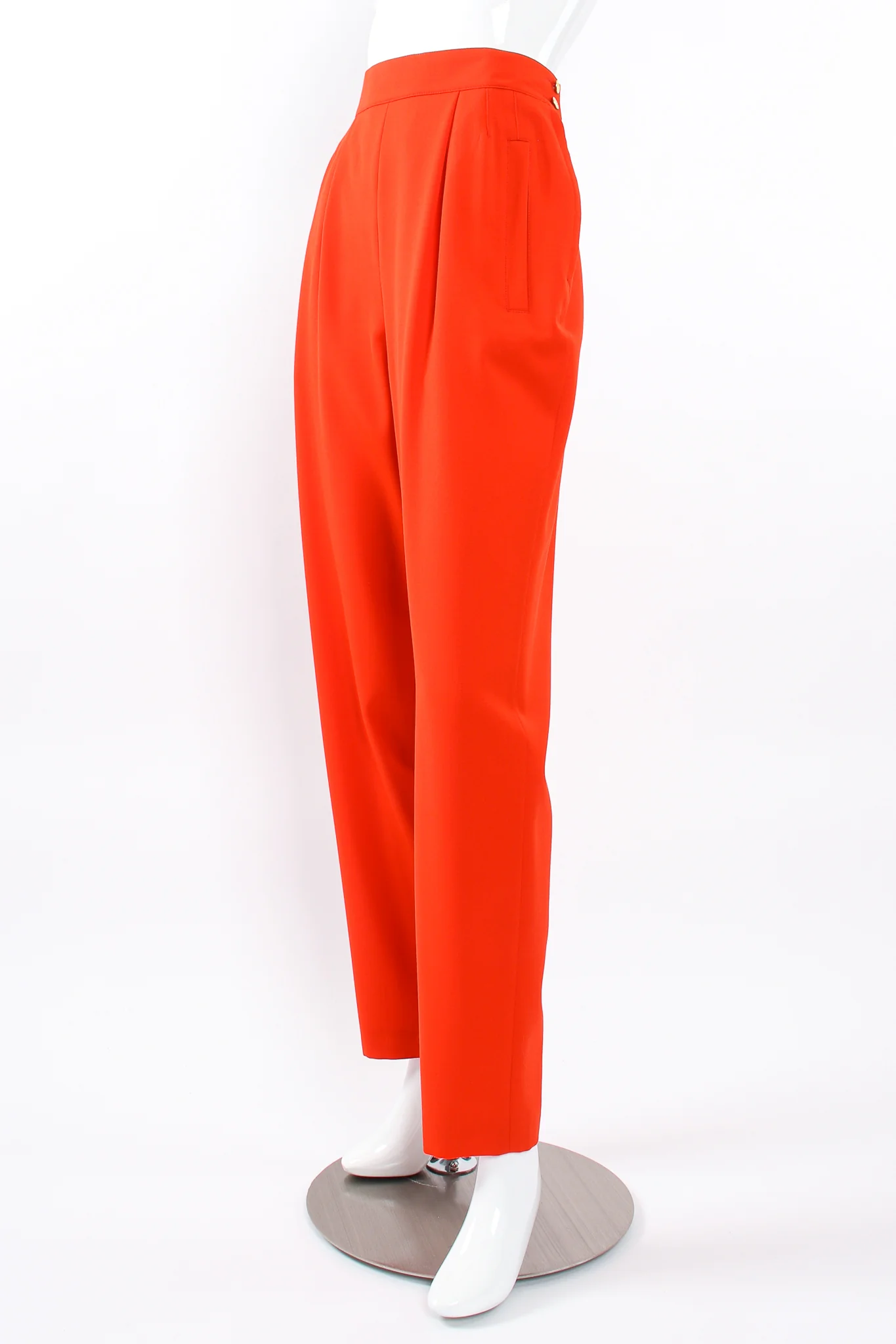 Pleated Back Button Pant