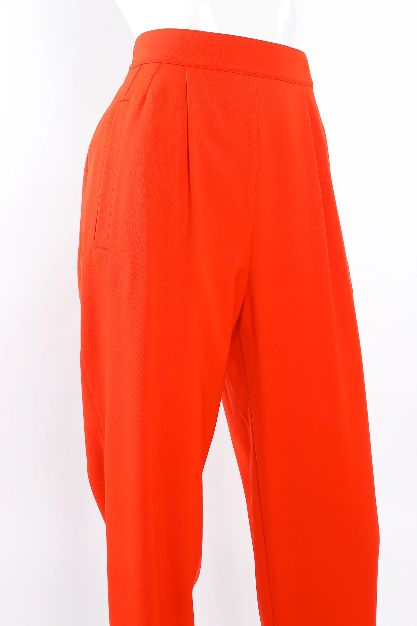 Pleated Back Button Pant - Image 3