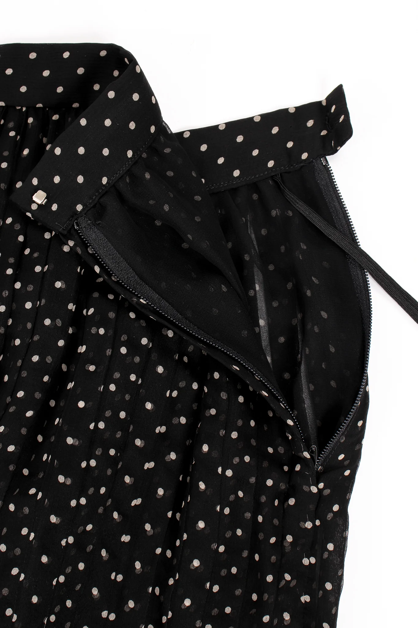 Pleated Chiffon Dot Skirt - Image 14