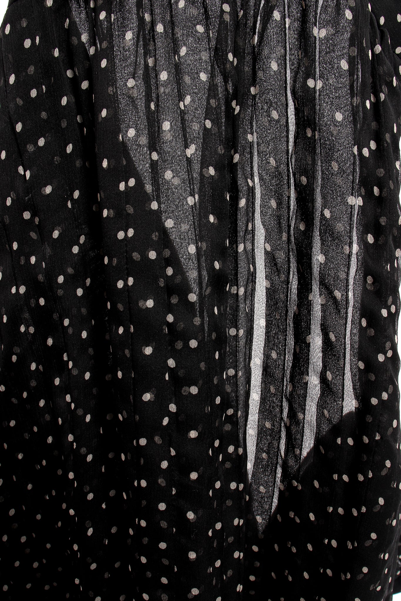 Pleated Chiffon Dot Skirt - Image 15