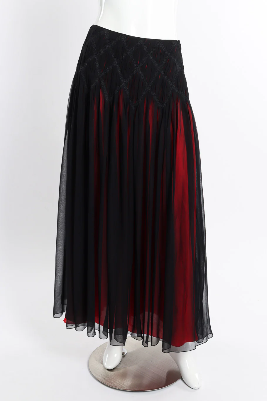 Pleated Chiffon Skirt