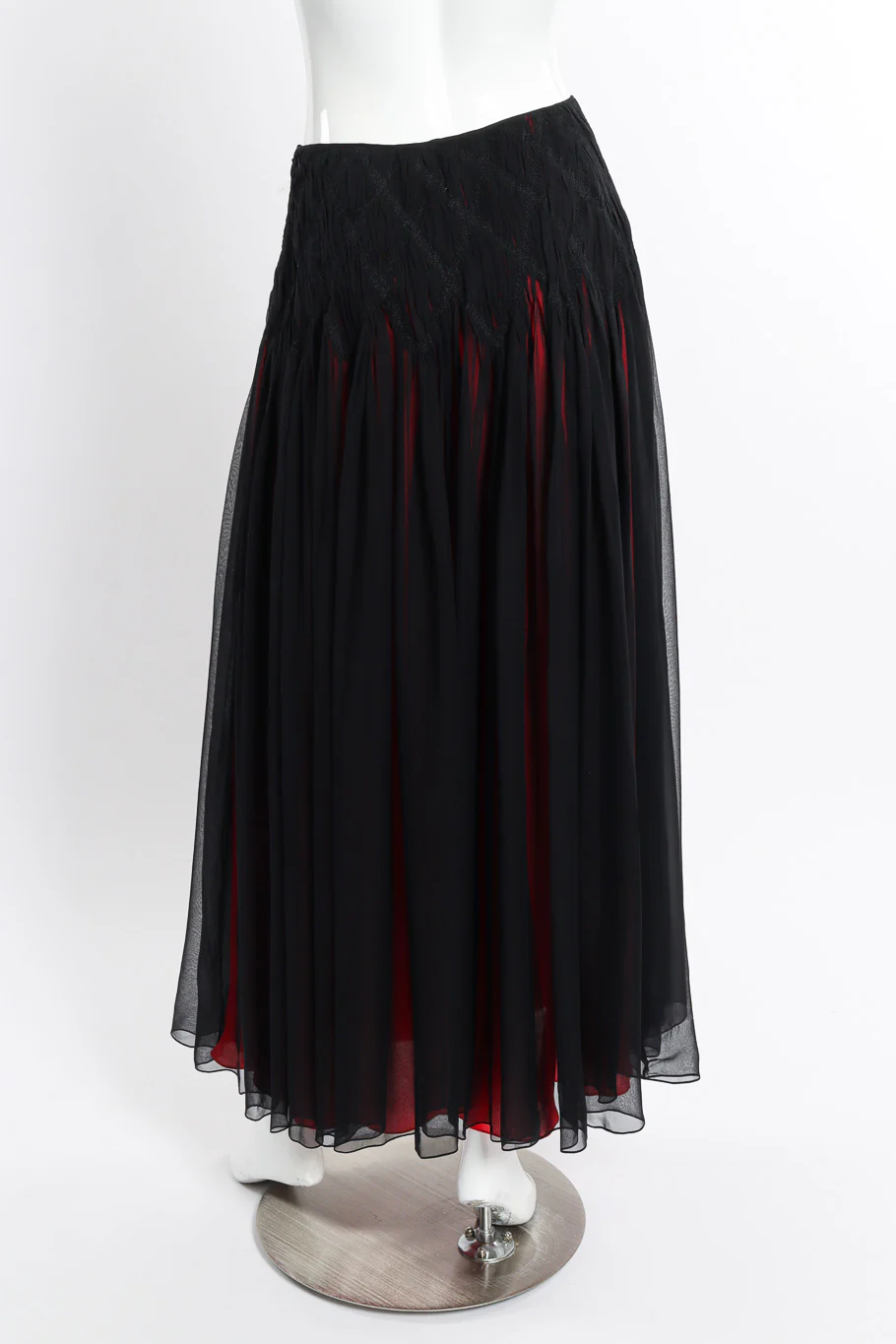 Pleated Chiffon Skirt - Image 3