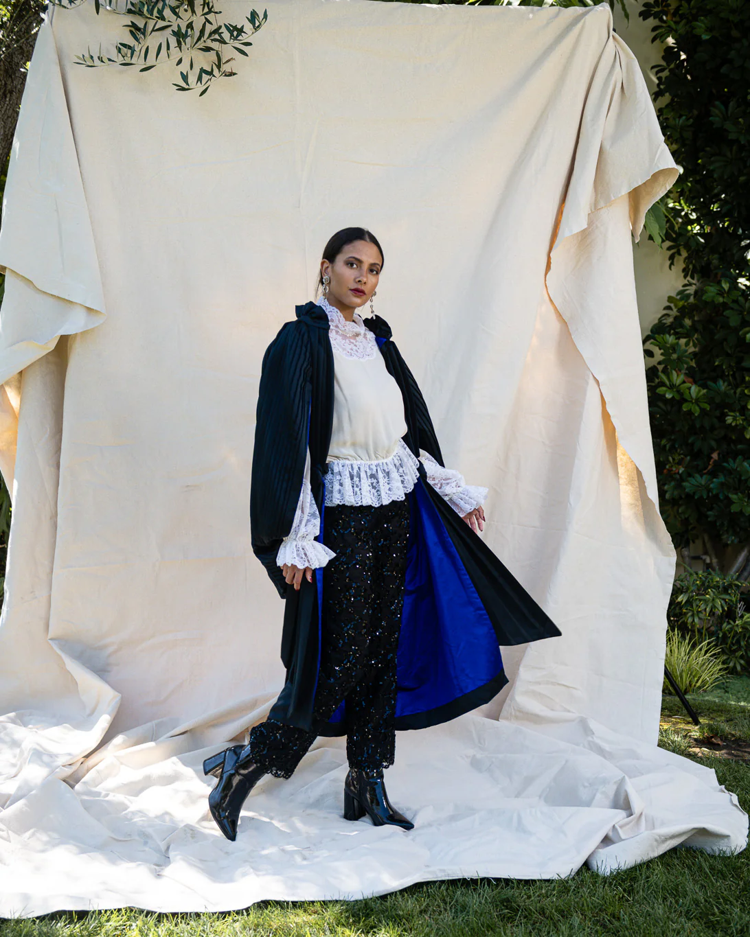 Pleated Cocoon Coat - Image 2
