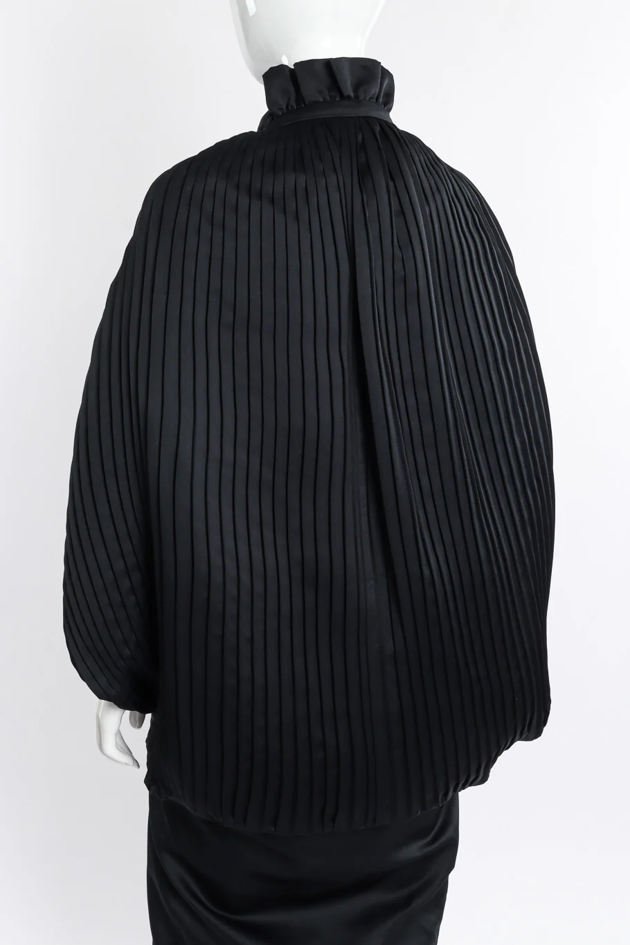 Pleated Cocoon Coat - Image 9