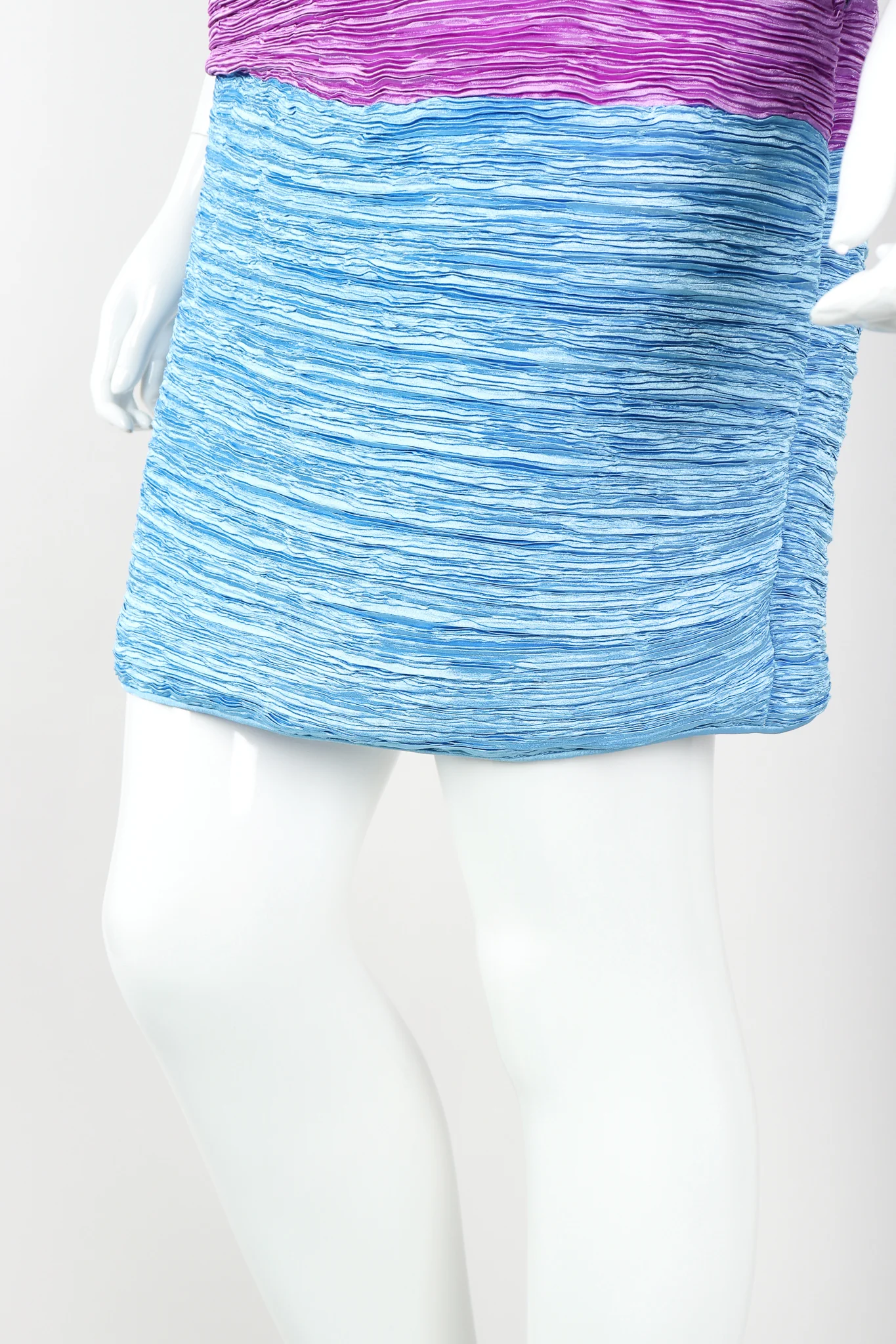 Pleated Colorblock Cocktail Dress - Image 3