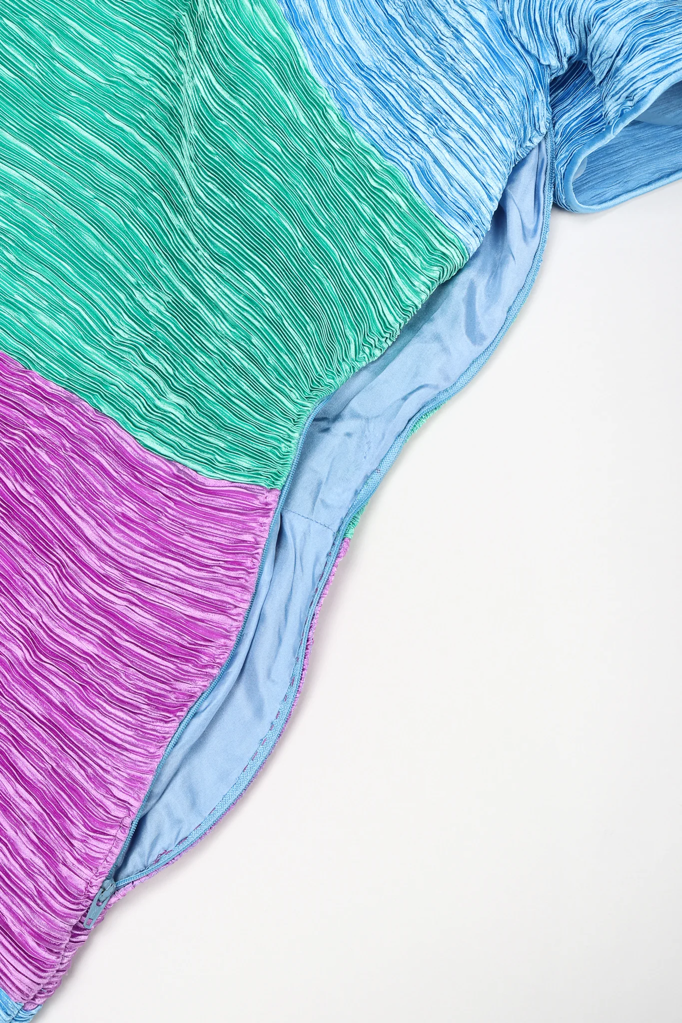 Pleated Colorblock Cocktail Dress - Image 9