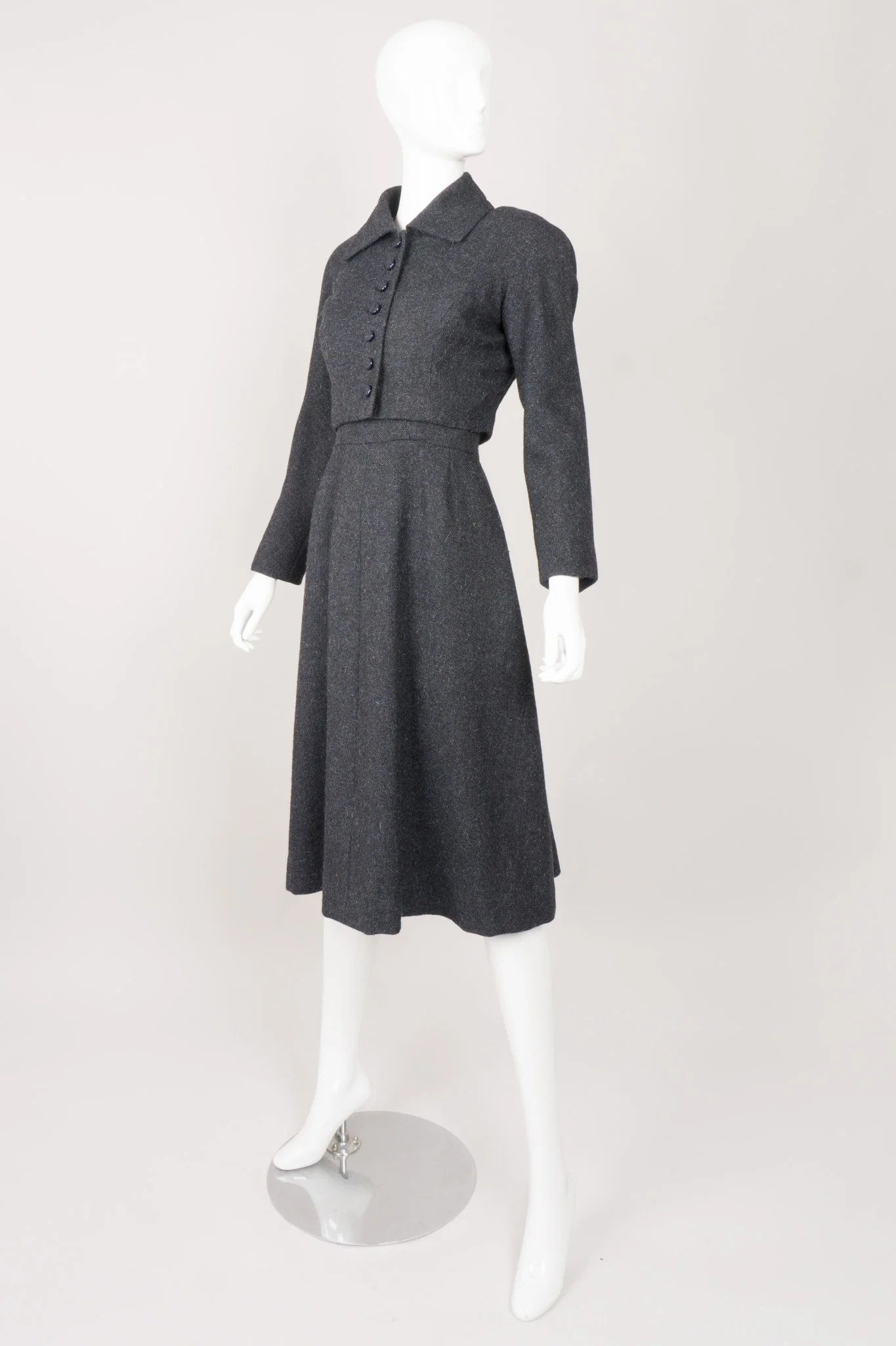 Pleated Crop Jacket & Dress Set - Image 3