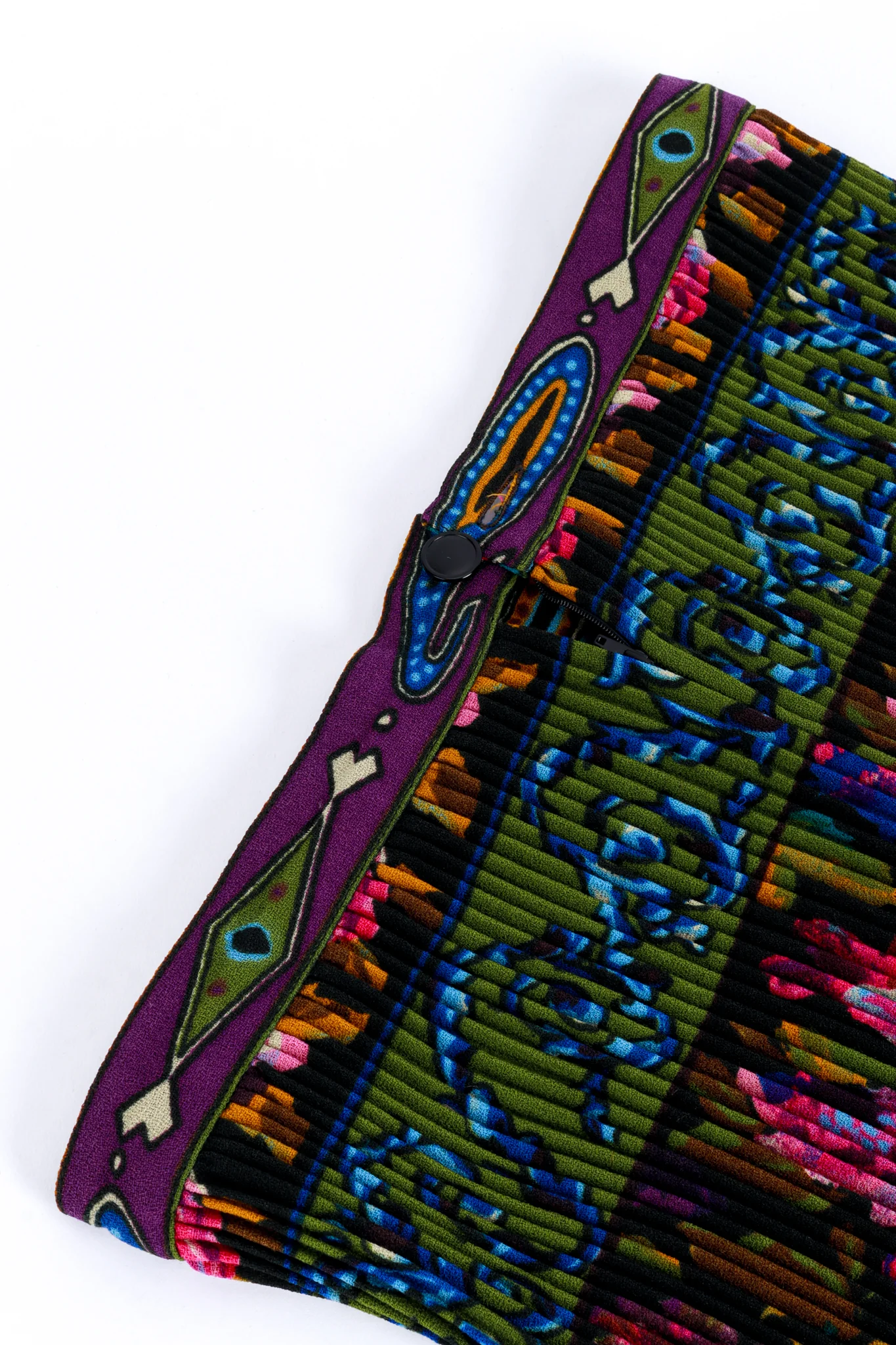 Pleated Floral Paisley Skirt - Image 5