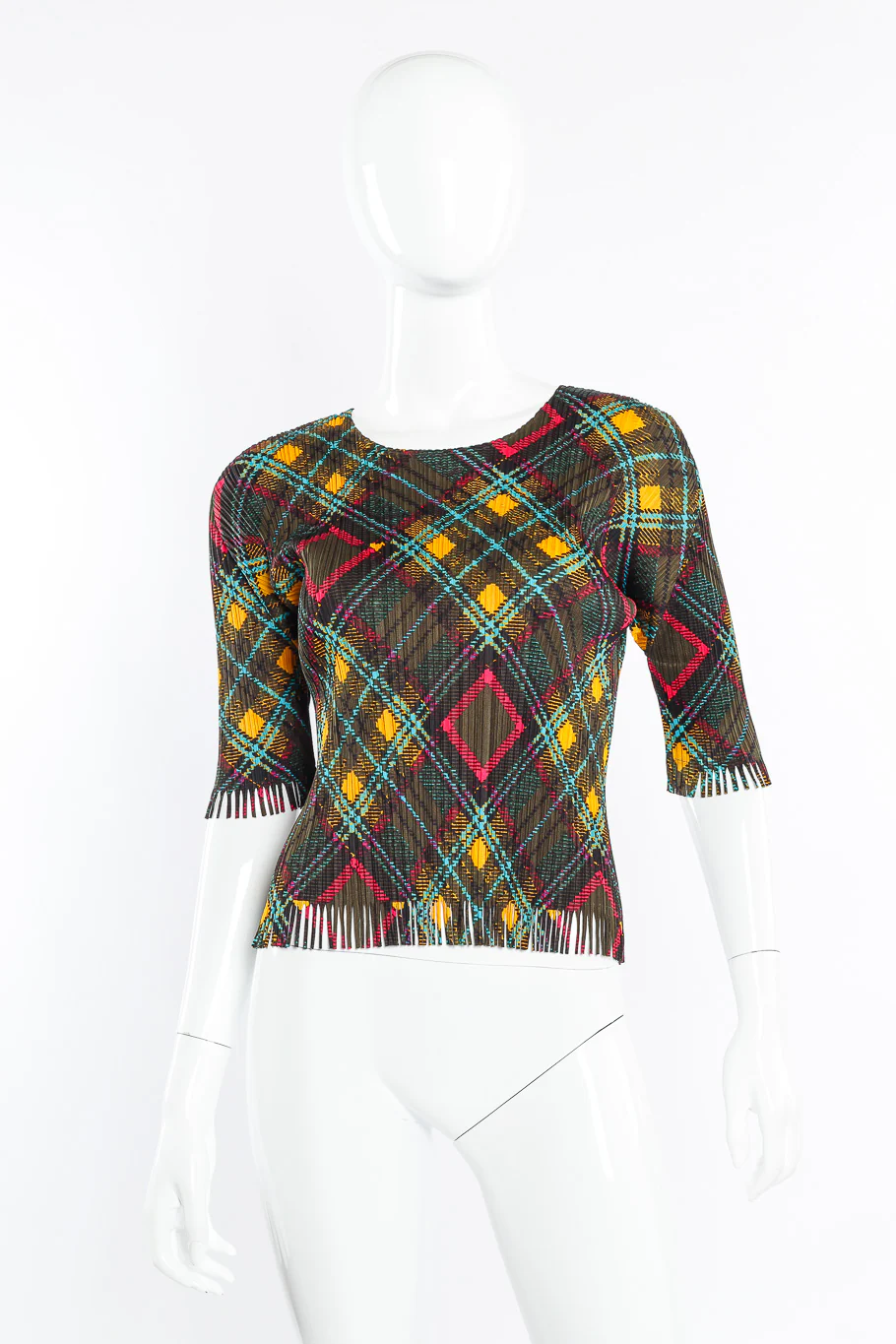 Pleated Fringe Top