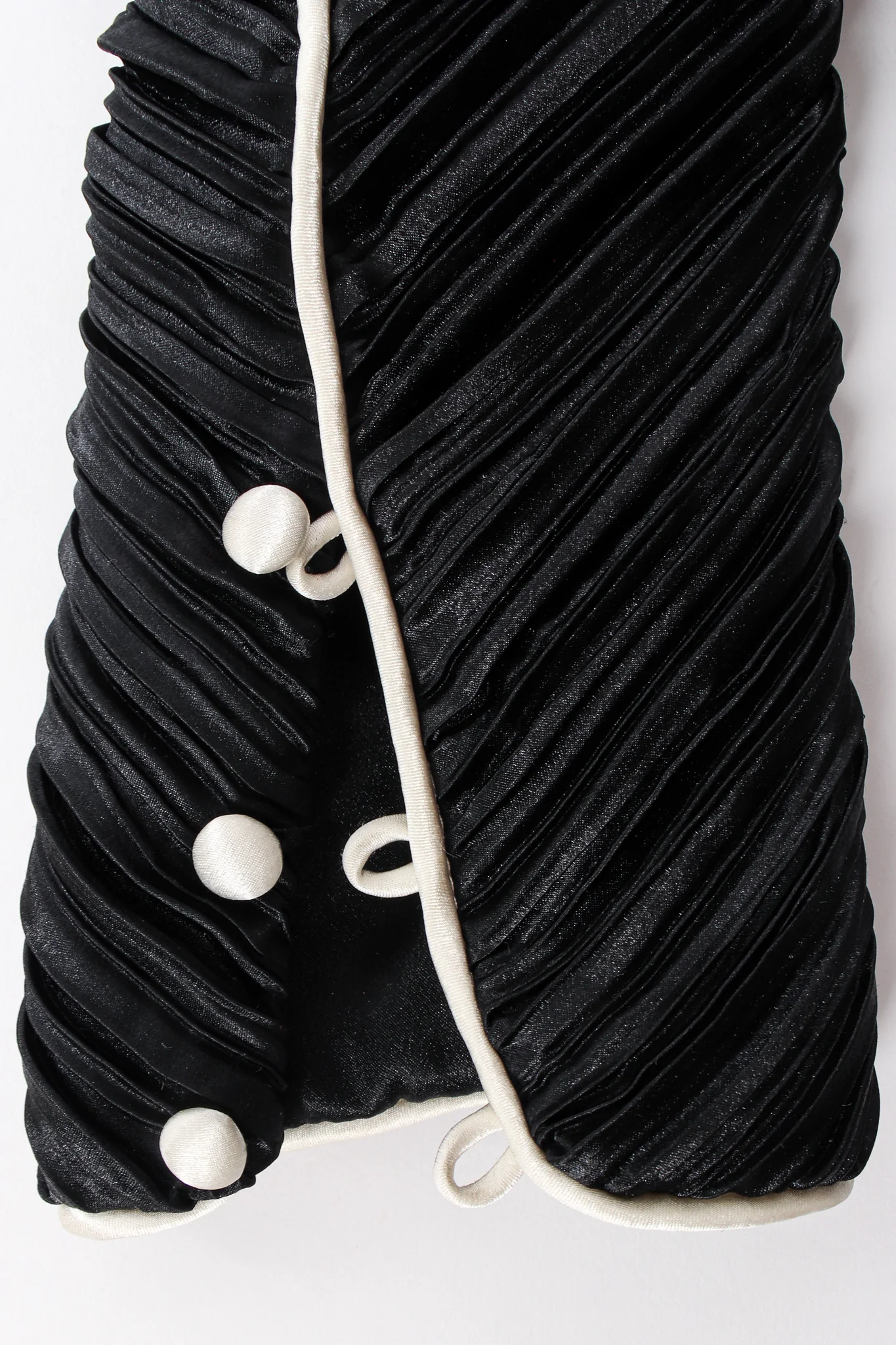 Pleated Halter Sheath Gown & Jacket Set - Image 14