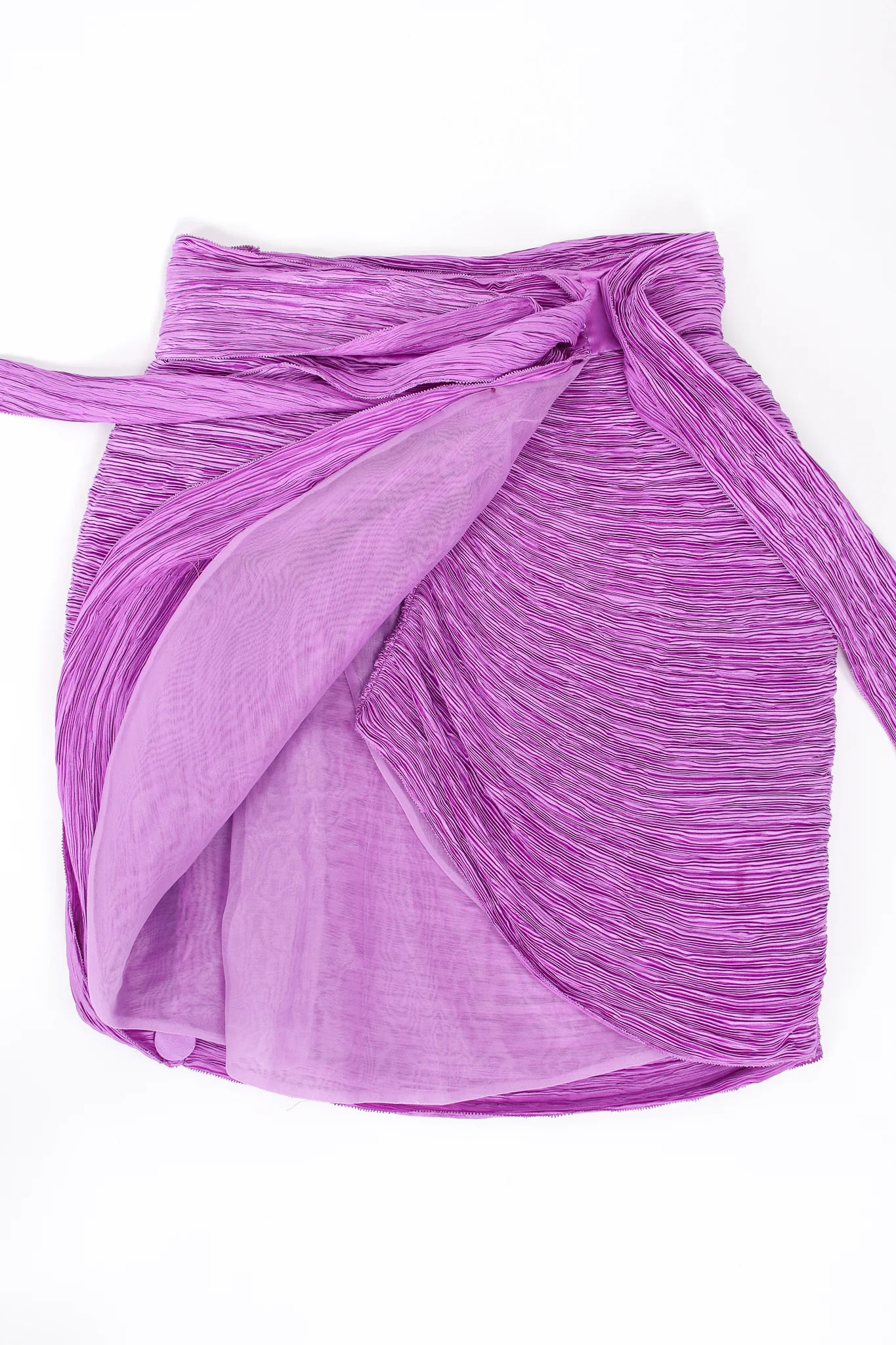 Pleated Halter & Wrap Skirt Set - Image 21