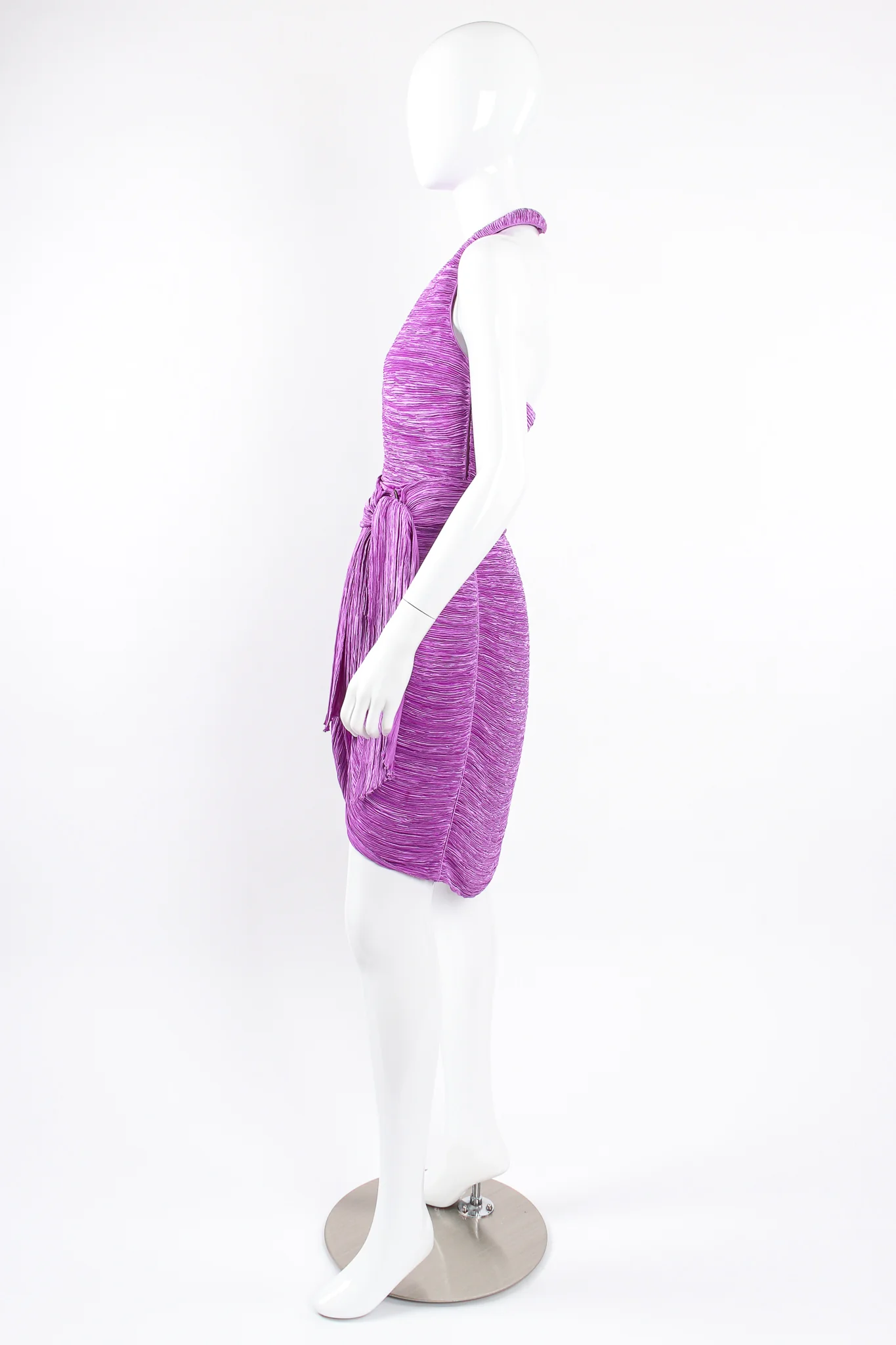 Pleated Halter & Wrap Skirt Set - Image 8