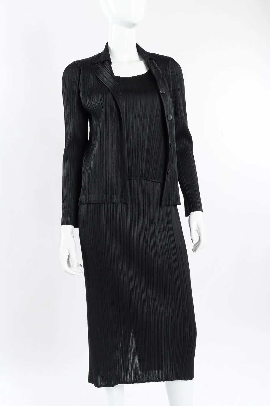 Pleated Jacket, Shell & Skirt Set - Image 2