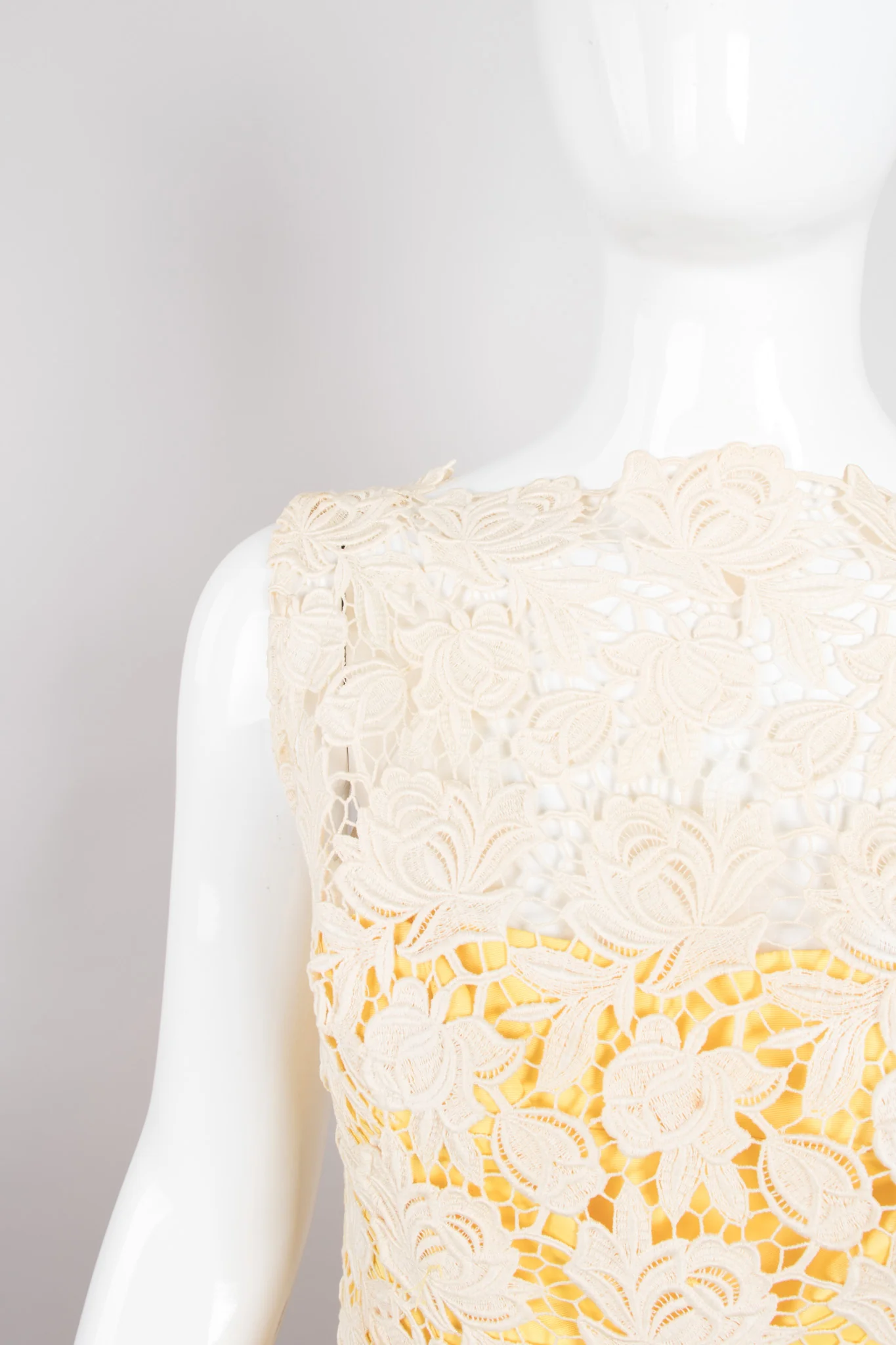 Pleated Lace Overlay Dress - Image 10