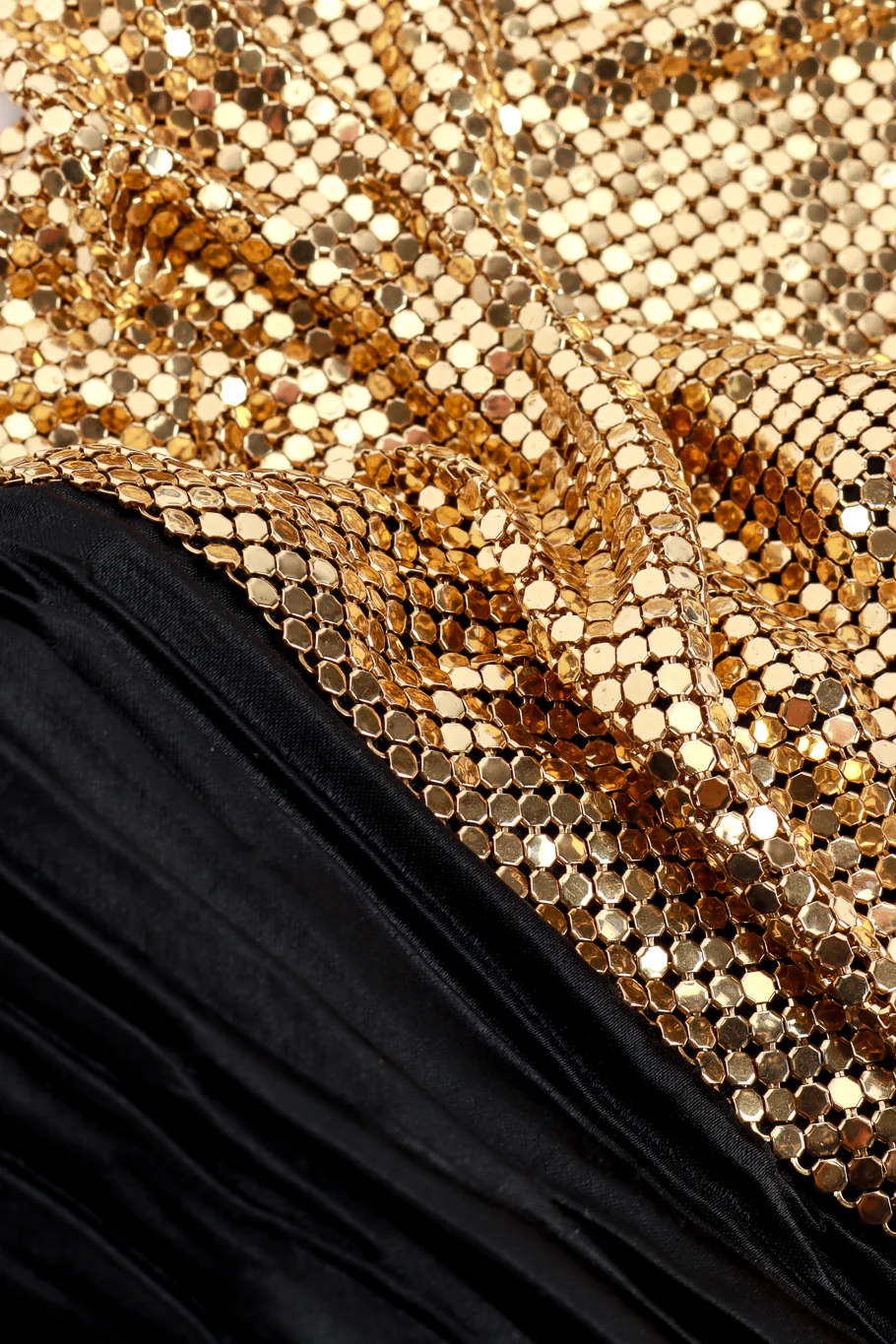 Pleated Metal Mesh Halter Dress - Image 8