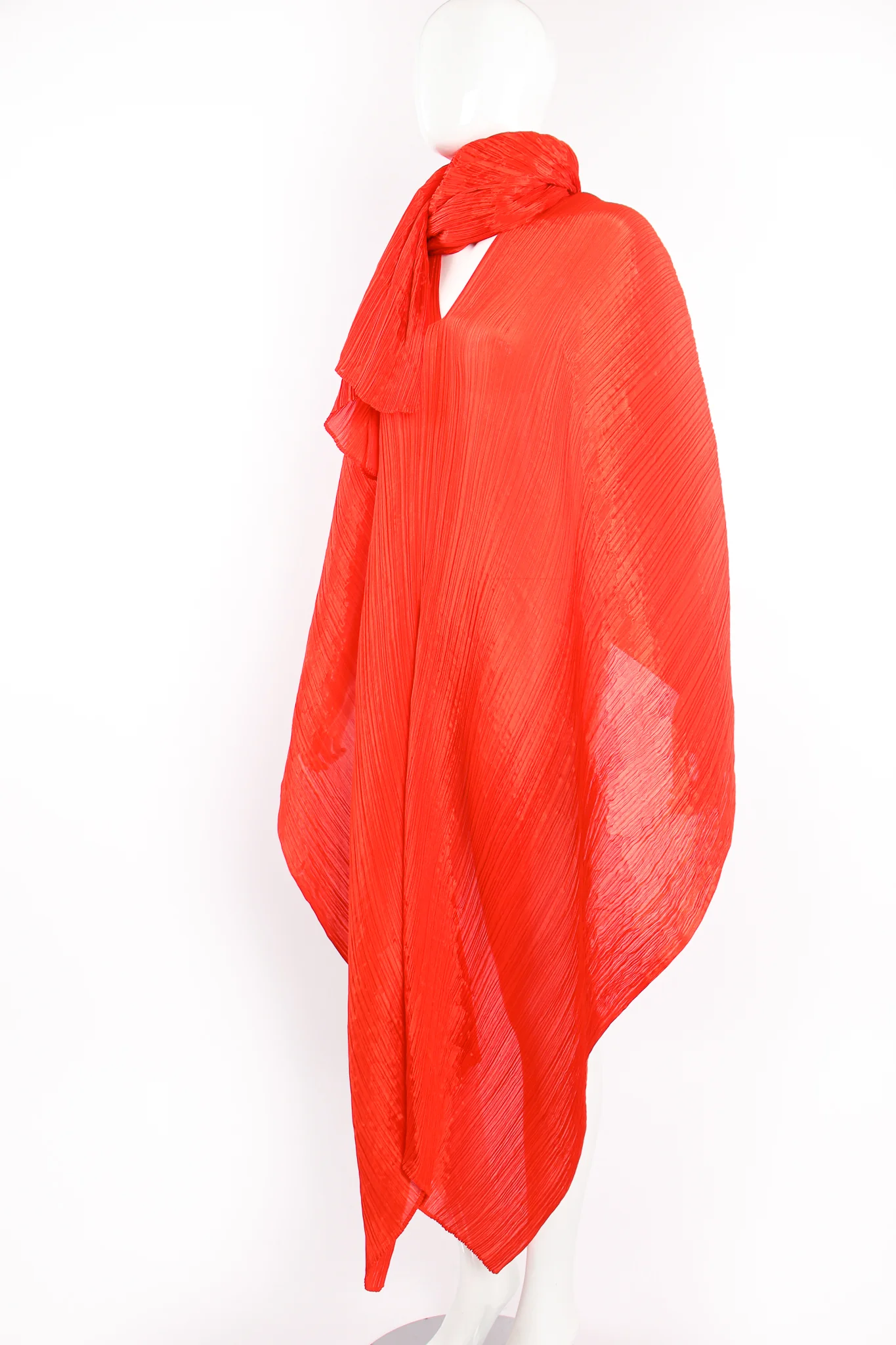 Pleated Multi-Wrap Poncho - Image 5