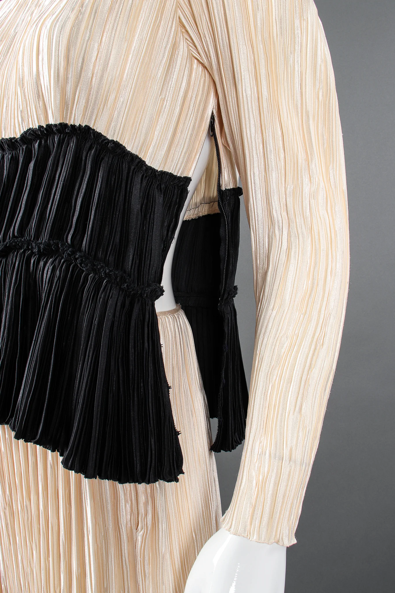 Pleated Peplum Top & Skirt Set - Image 11