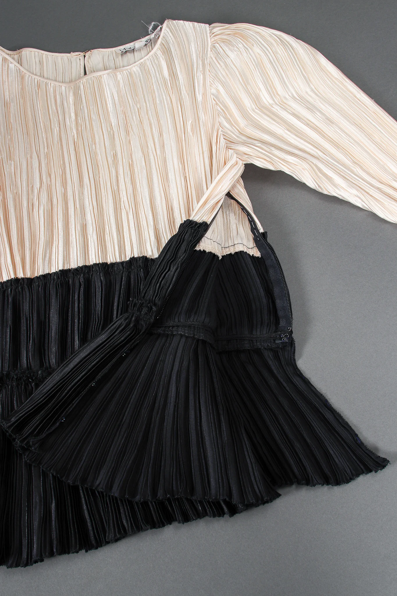 Pleated Peplum Top & Skirt Set - Image 12