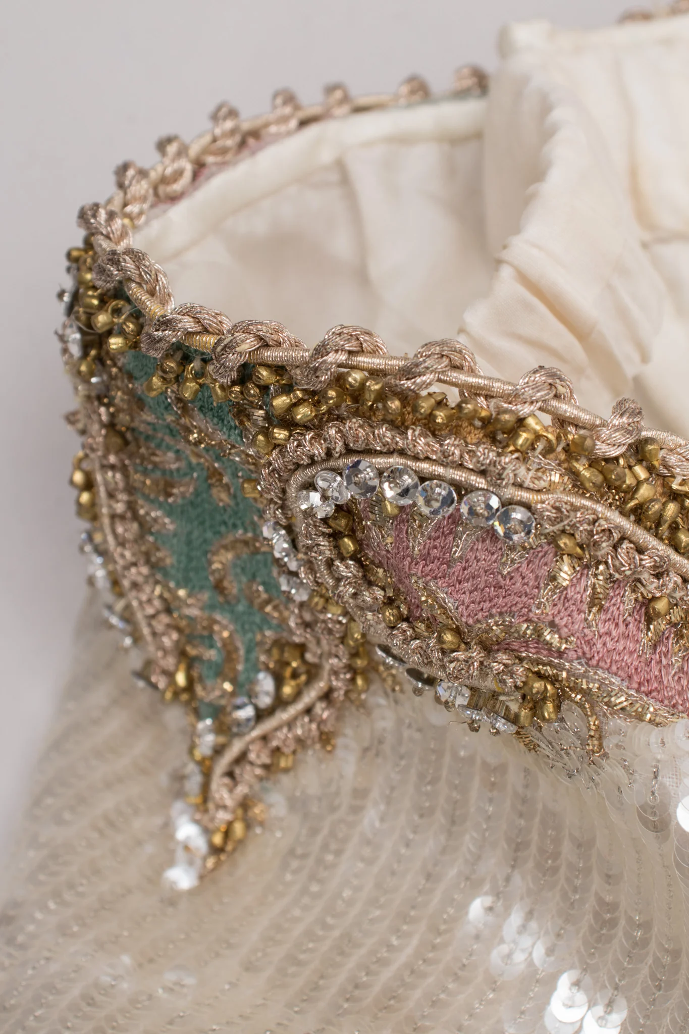 Pleated Sequin Corset Gown - Image 17