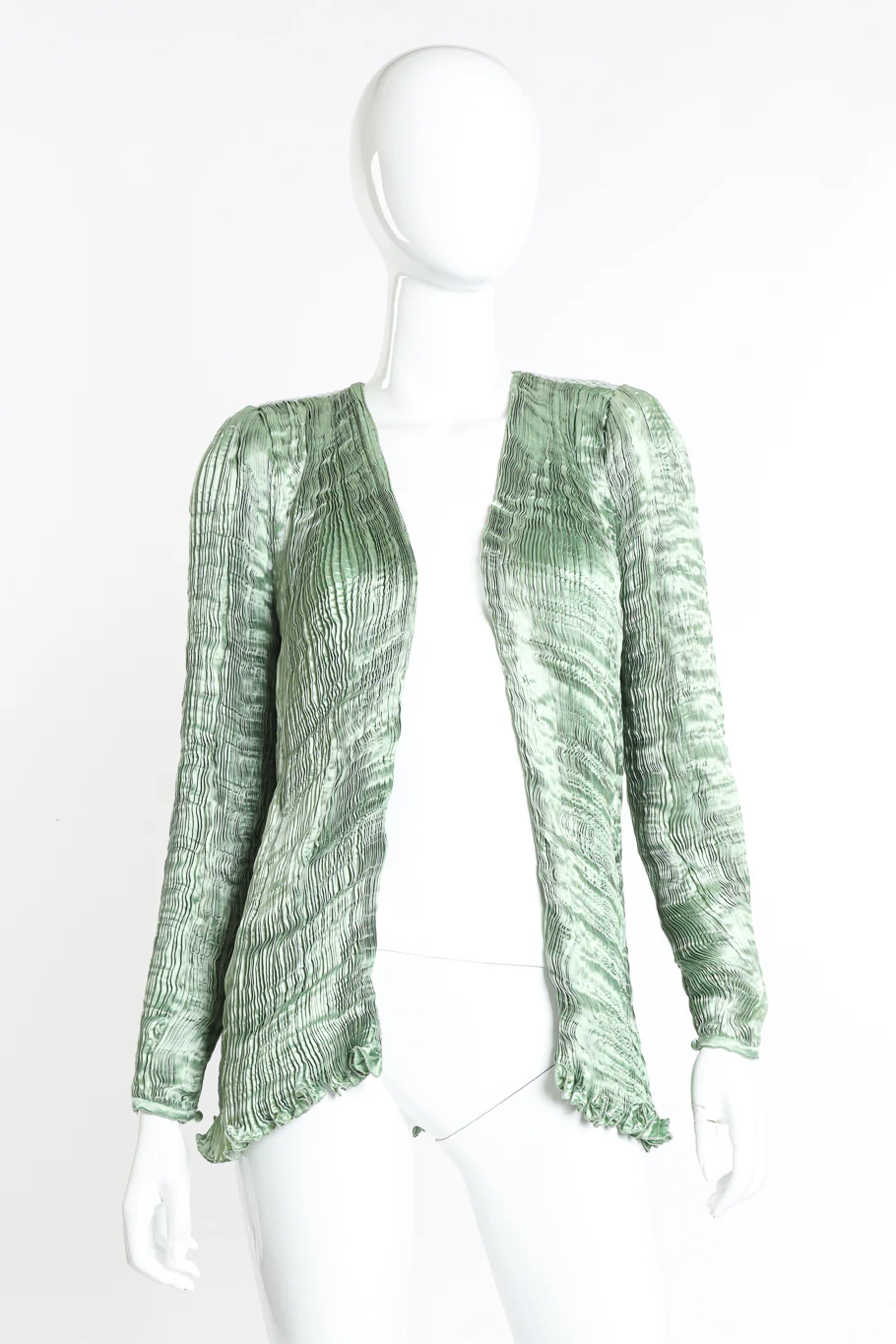 Pleated Silk Jacket