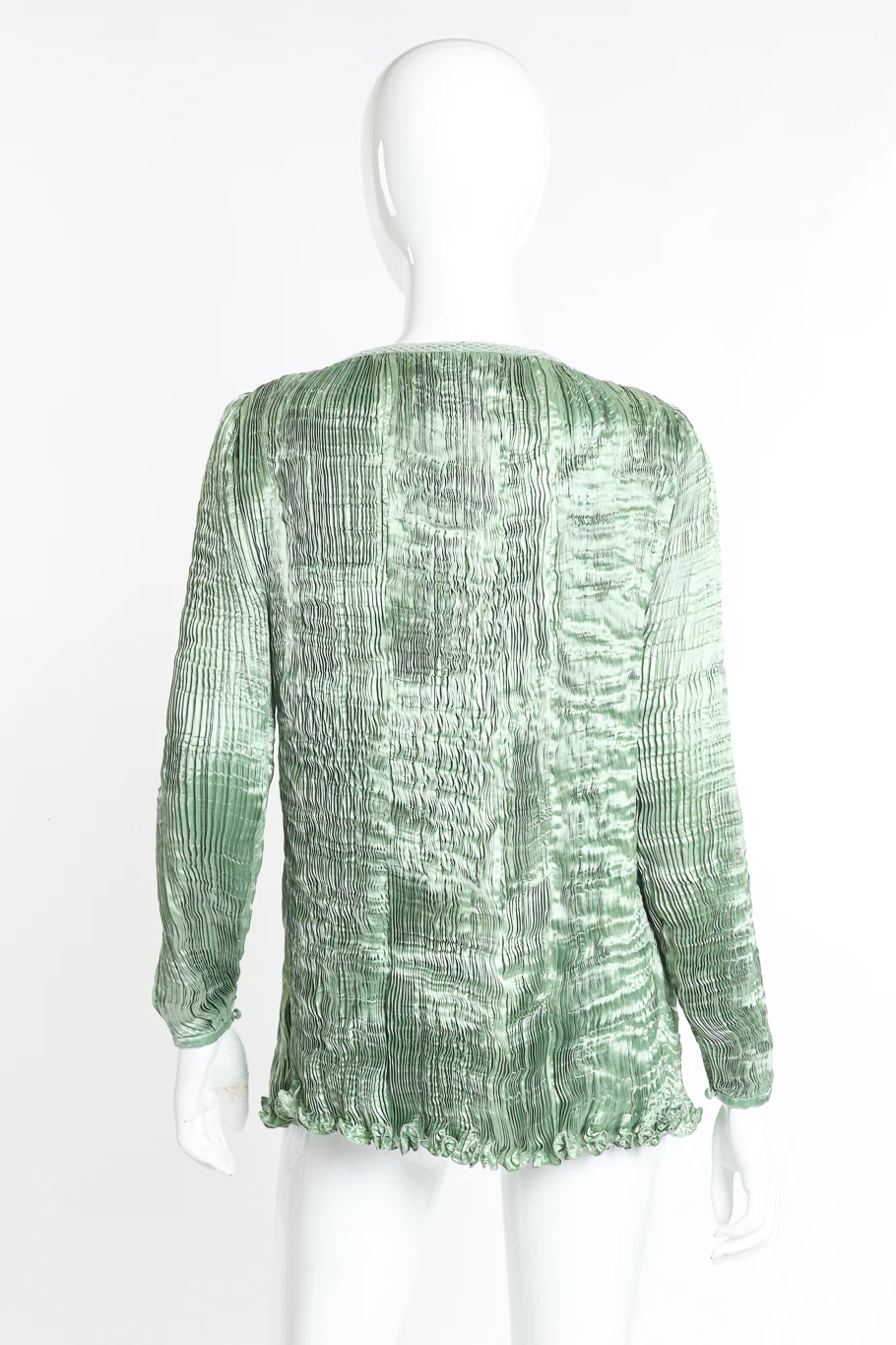 Pleated Silk Jacket - Image 3
