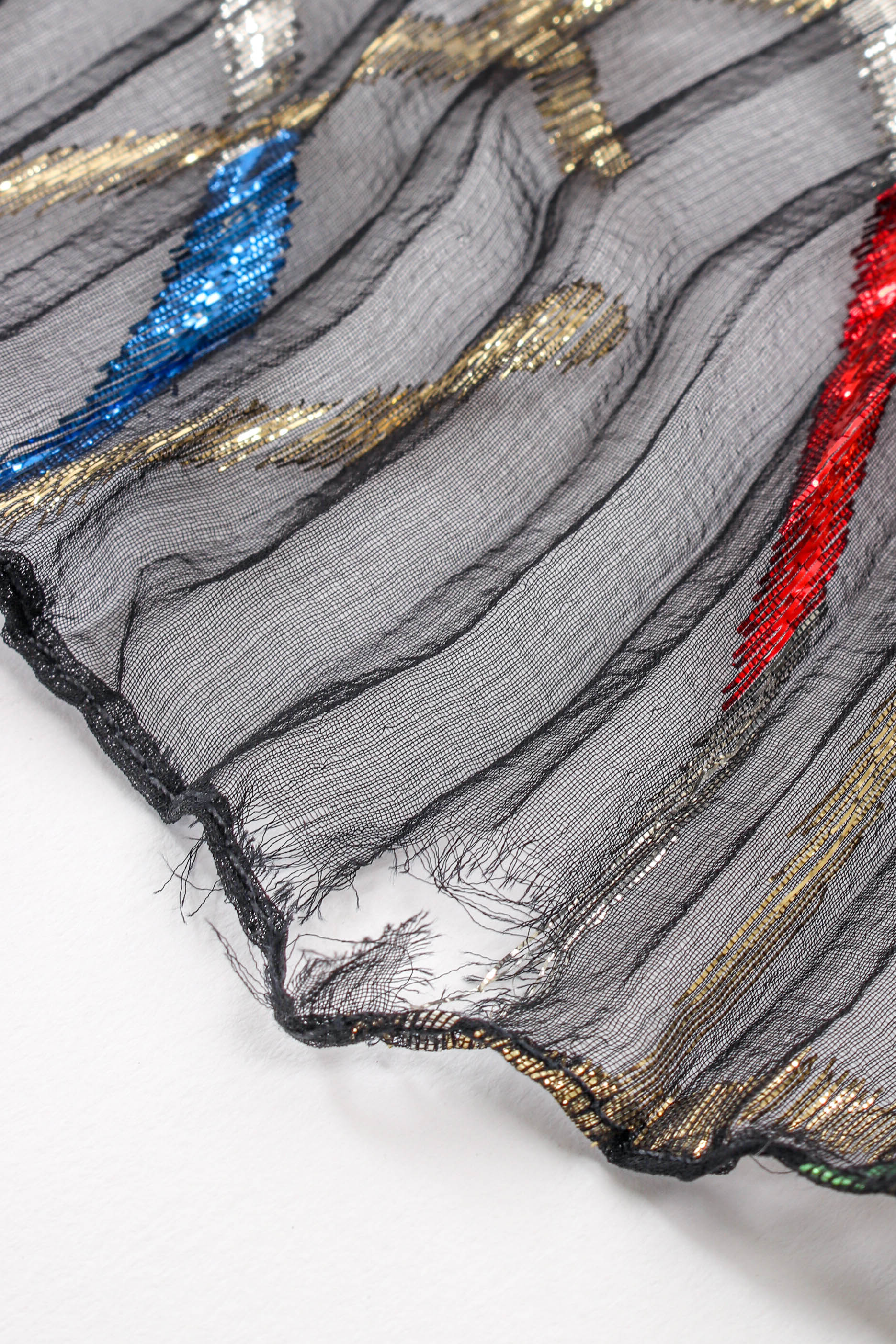 Chiffon Ribbon Lamé Swirl Dress - Image 11