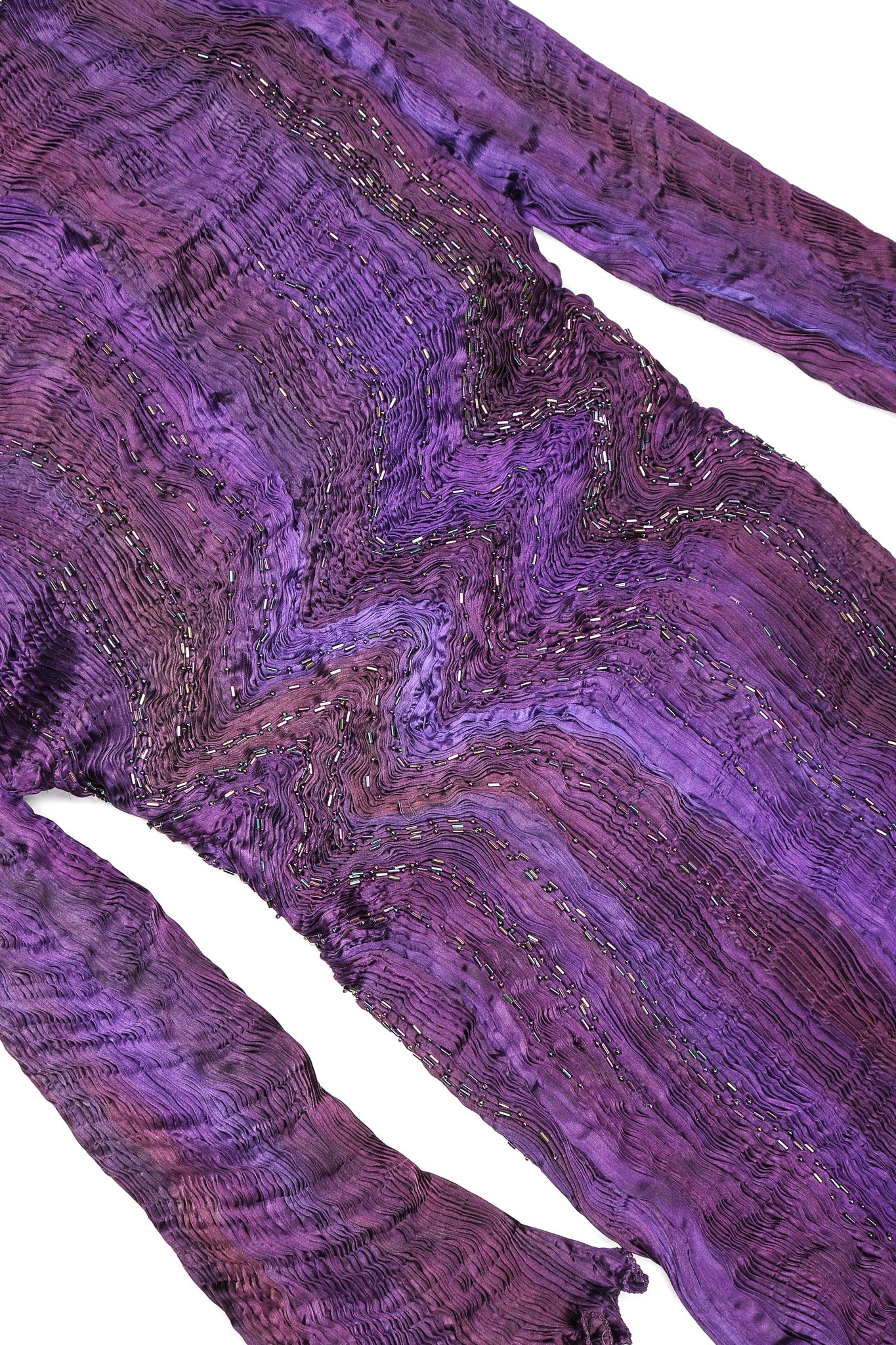 Pleated Silk Ripple Dress - Image 6