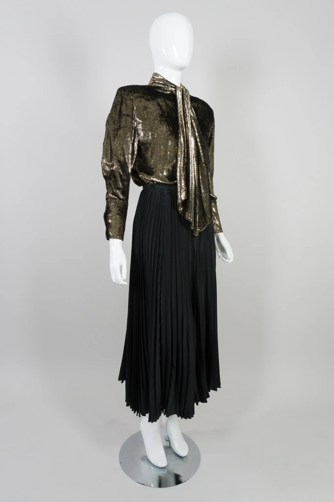 Purple Label Pleated Silk Skirt - Image 14