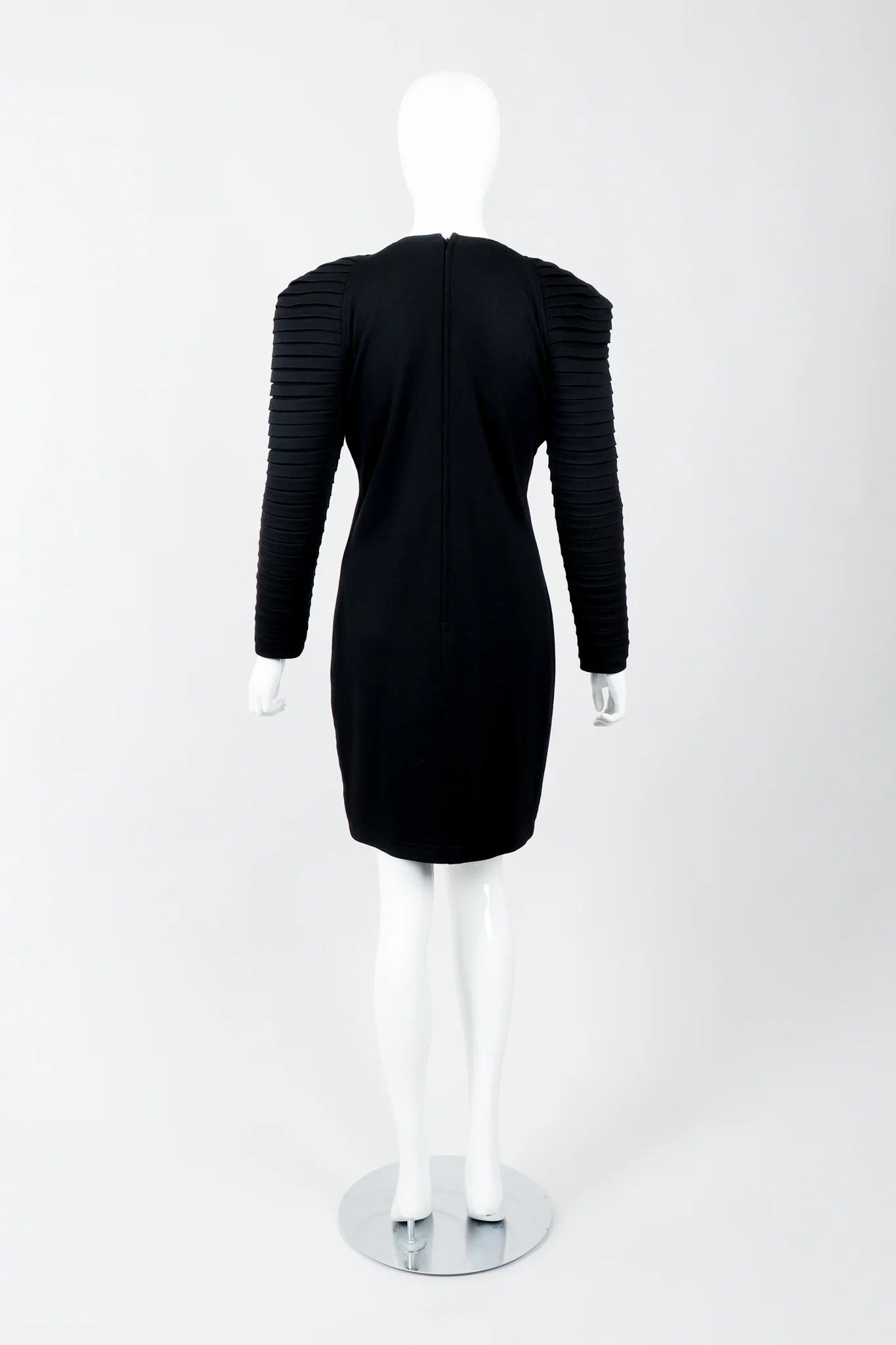 Pleated Sleeve Cocktail Dress - Image 5