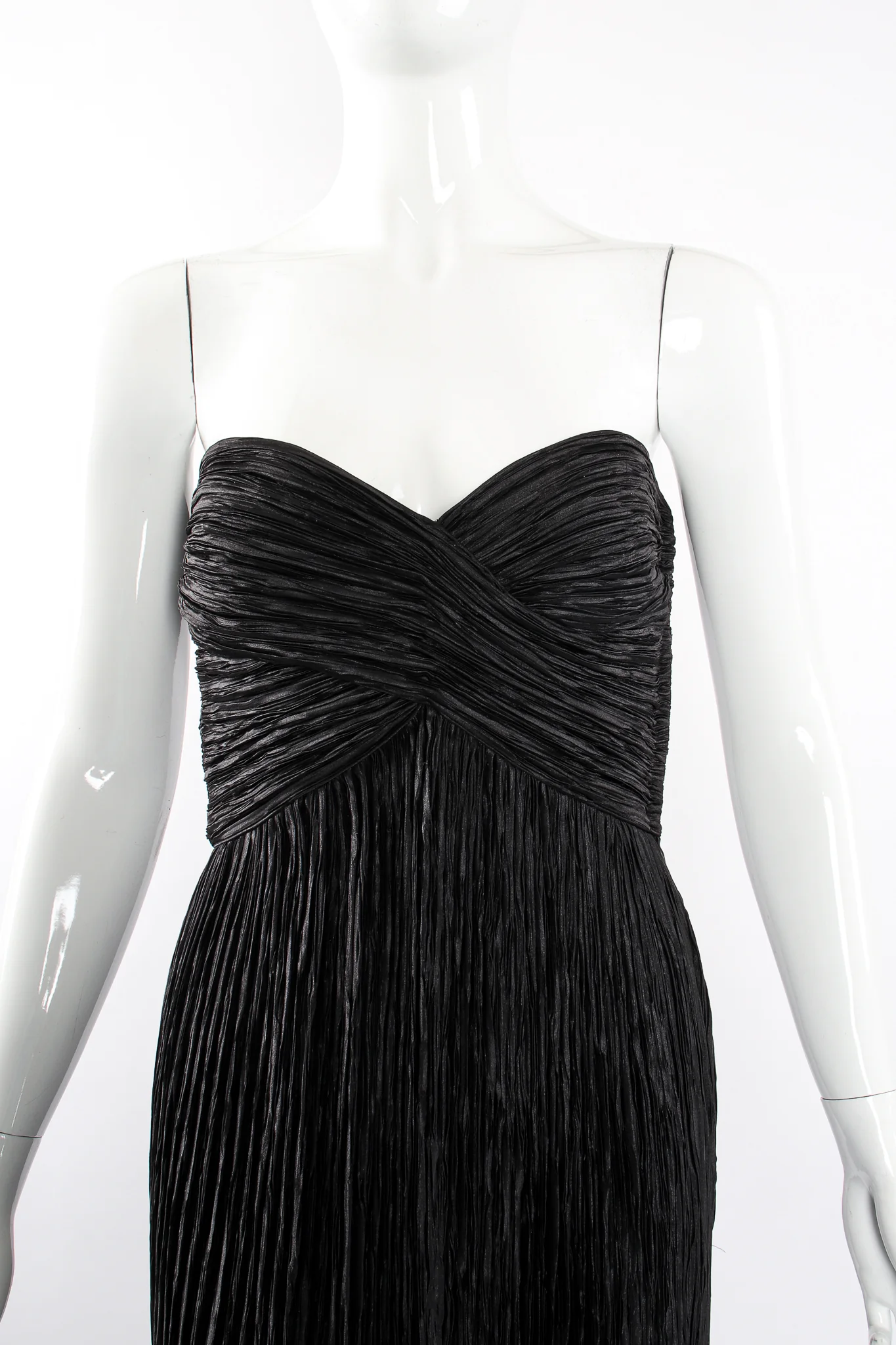 Pleated Strapless Sweetheart Gown - Image 4