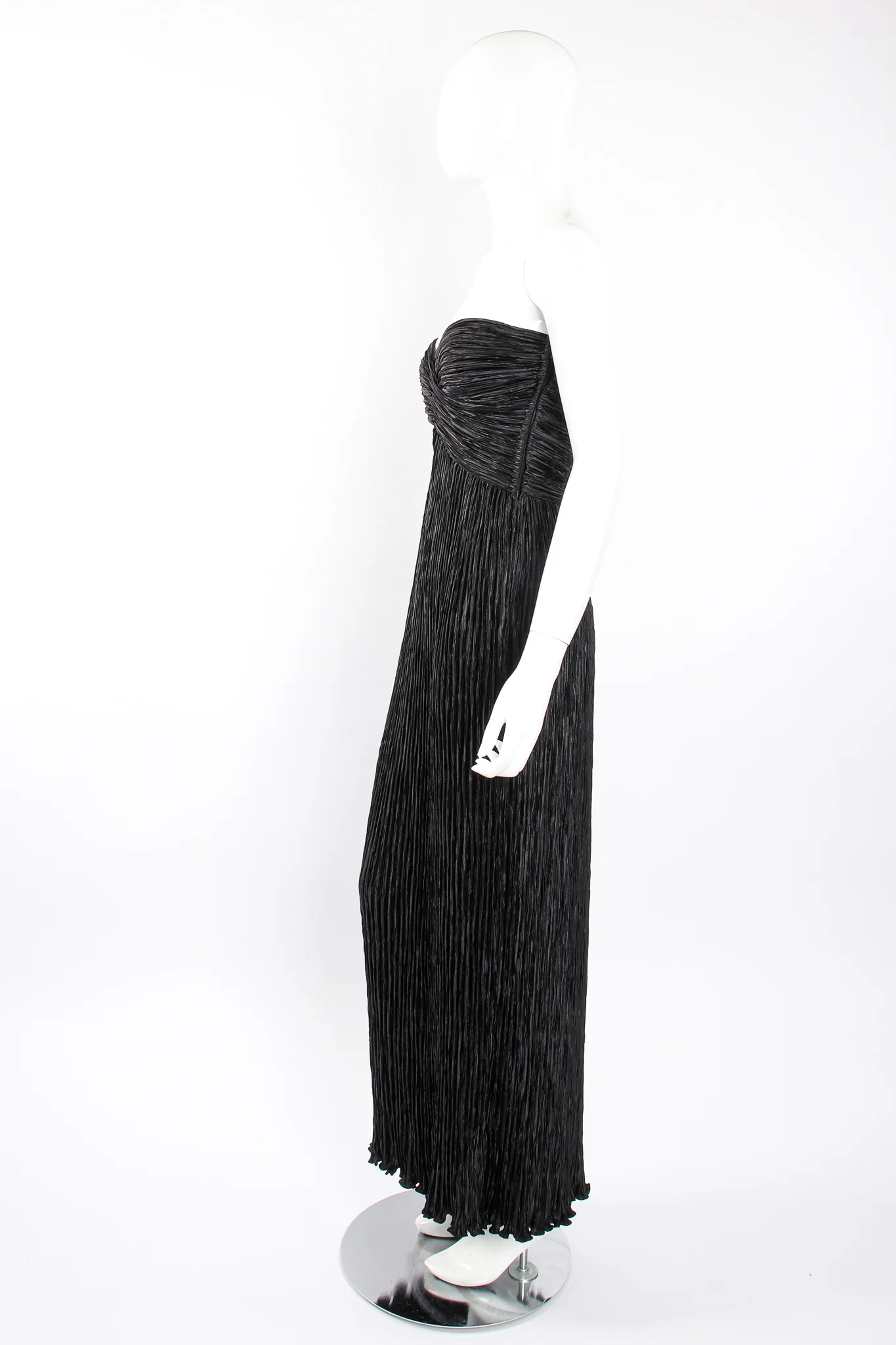 Pleated Strapless Sweetheart Gown - Image 6