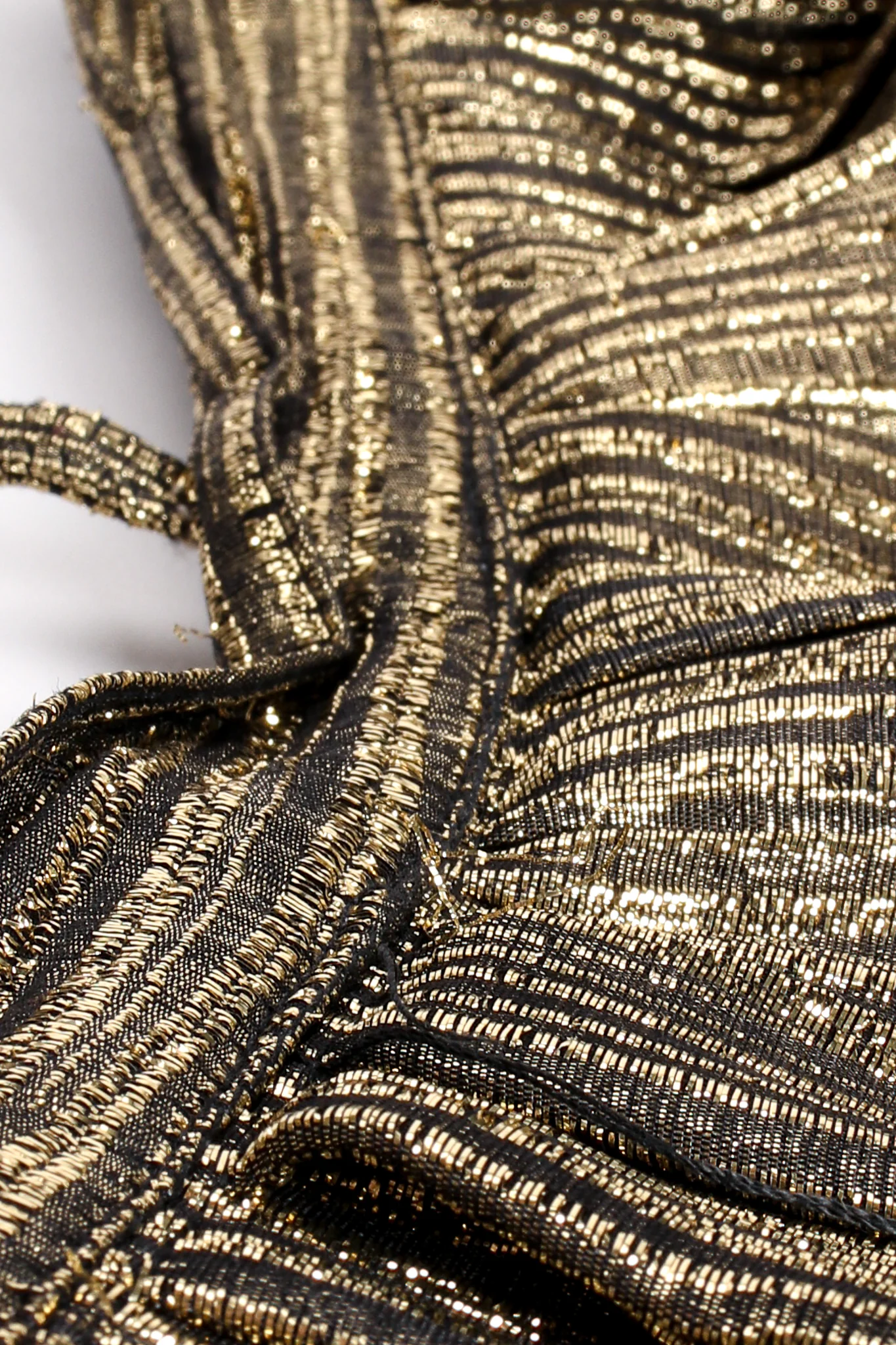 Metallic Stripe Lamé Palazzo Pant - Image 11