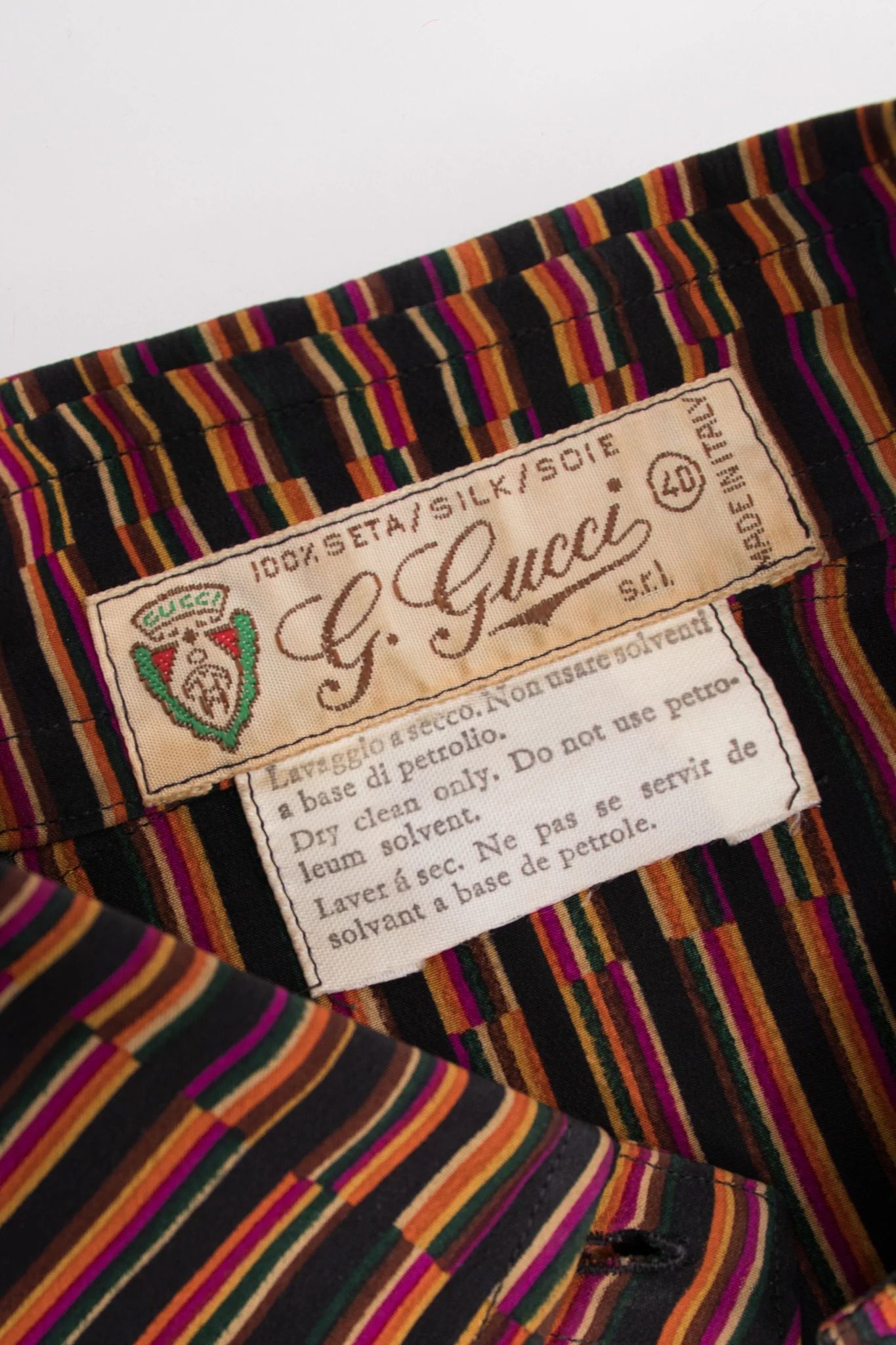 Pleated Stripe Shirt - Image 14