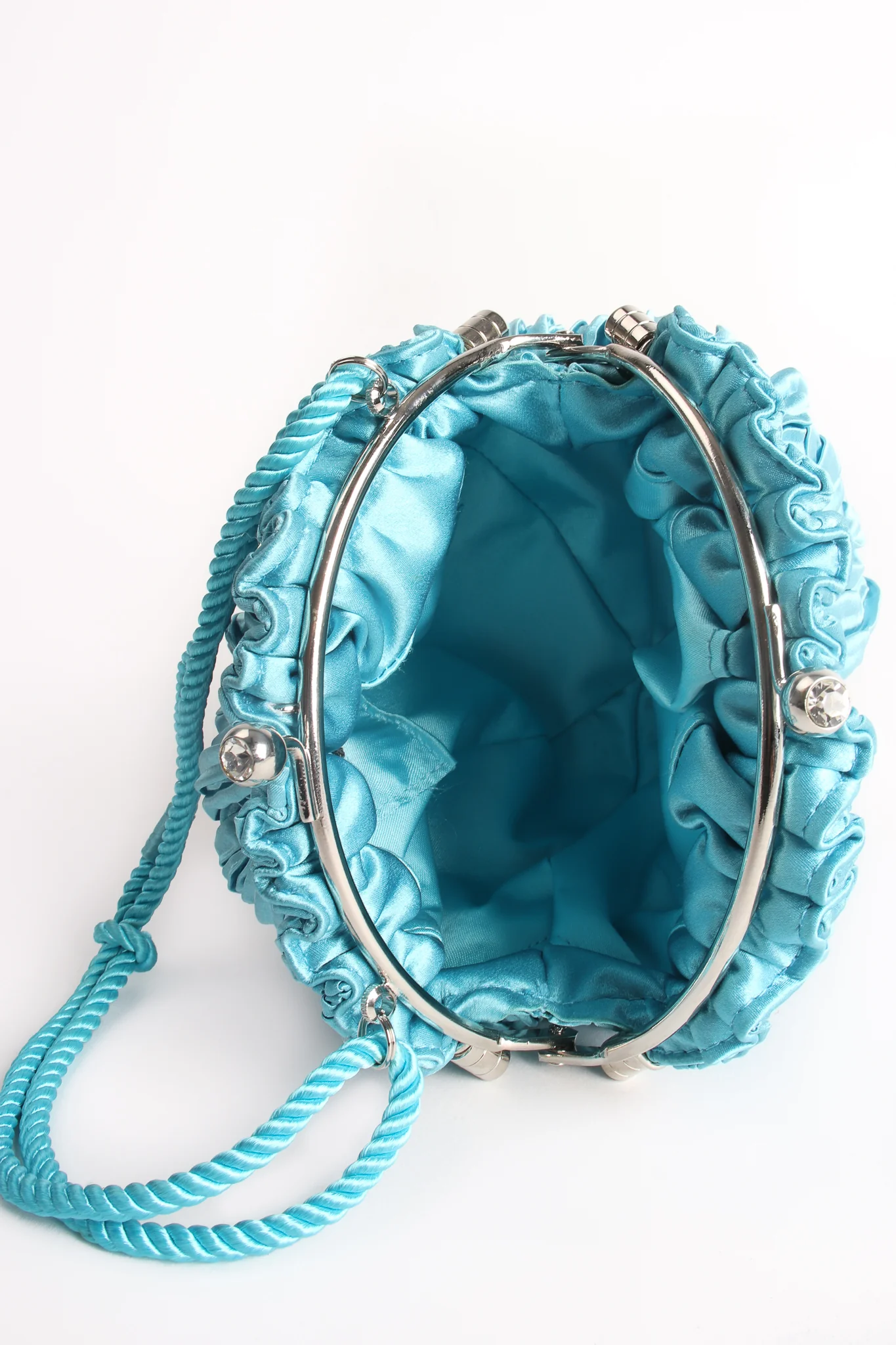 Pleated Tassel Pom Pouch - Image 7