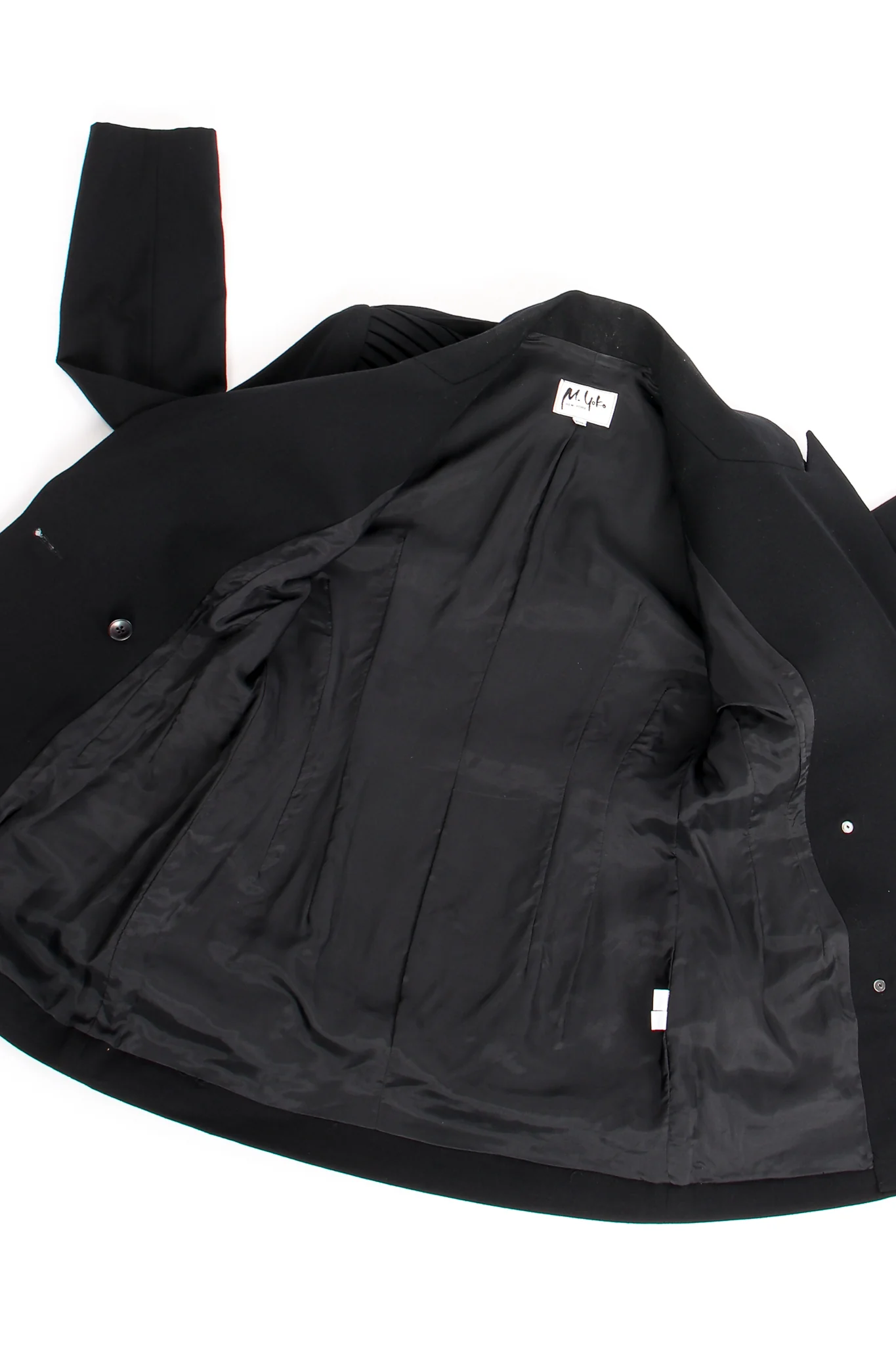 Pleated Tuck Jacket & Skirt Suit - Image 10