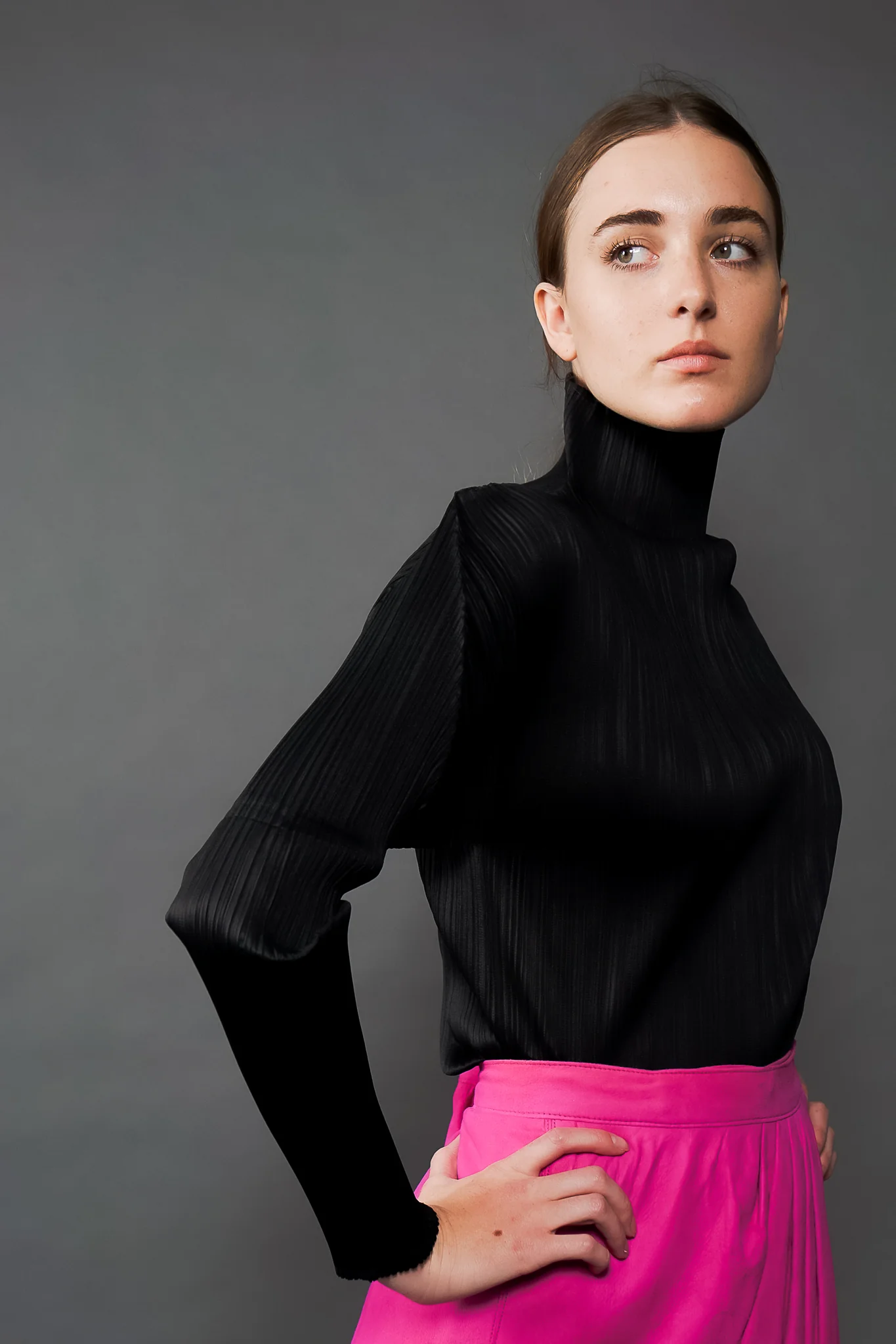 Pleated Turtleneck Top - Image 4